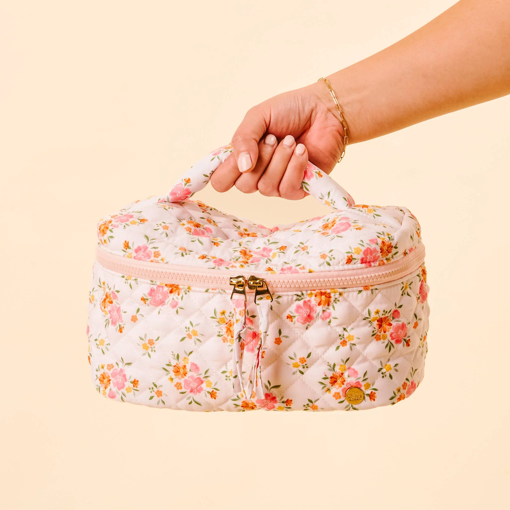 Glam & Go Quilted Cosmetic Bag - Image 4