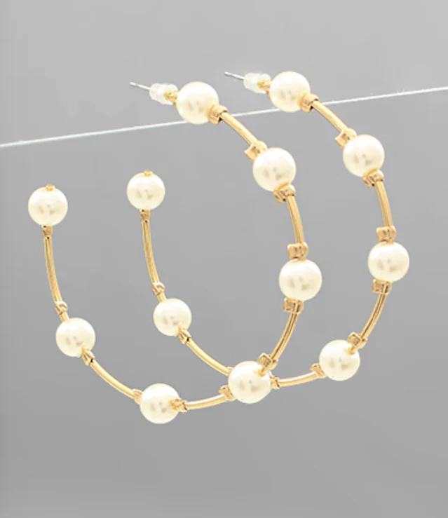 Pearl Hoops