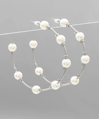 Pearl Hoops - Image 2
