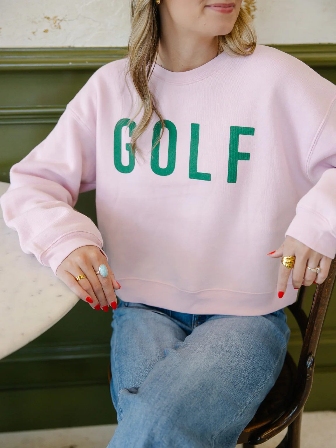 Golf Cropped Graphic Pullover - Image 3