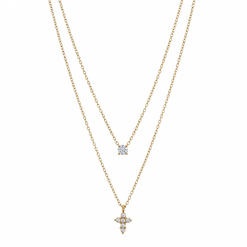 Grace Dainty Cross Necklace