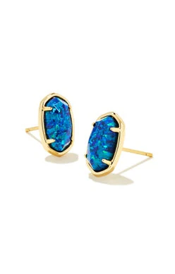 Grayson Stone Stud Earrings - Image 2