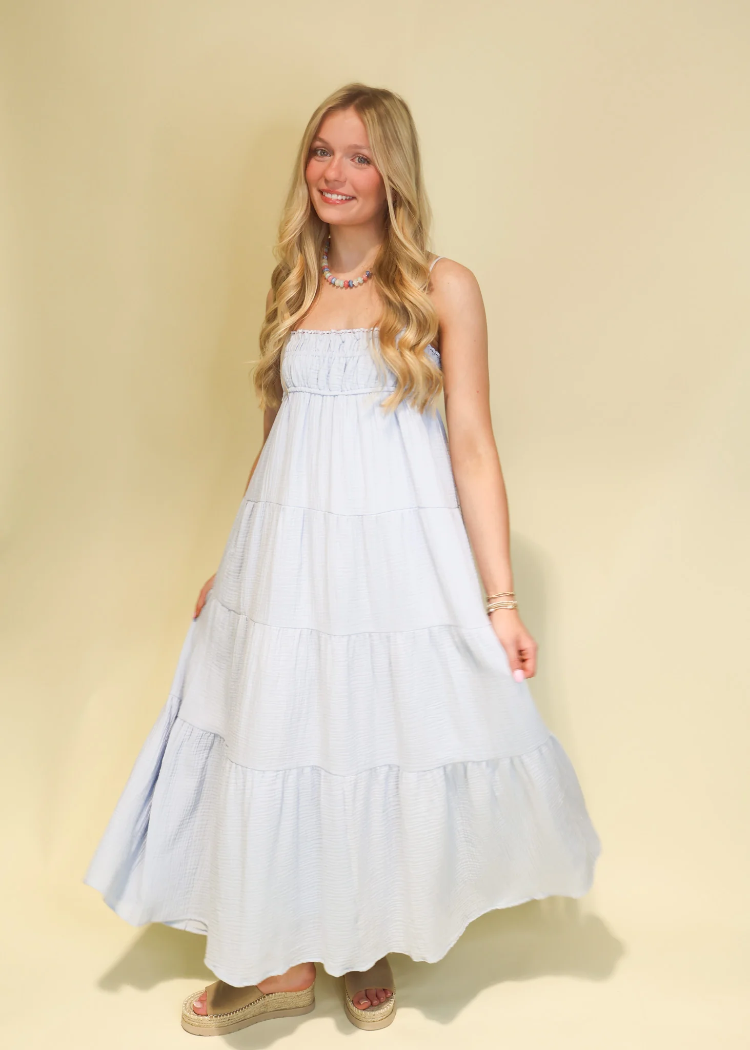 Hannah Tiered Summer Maxi Dress - Image 9