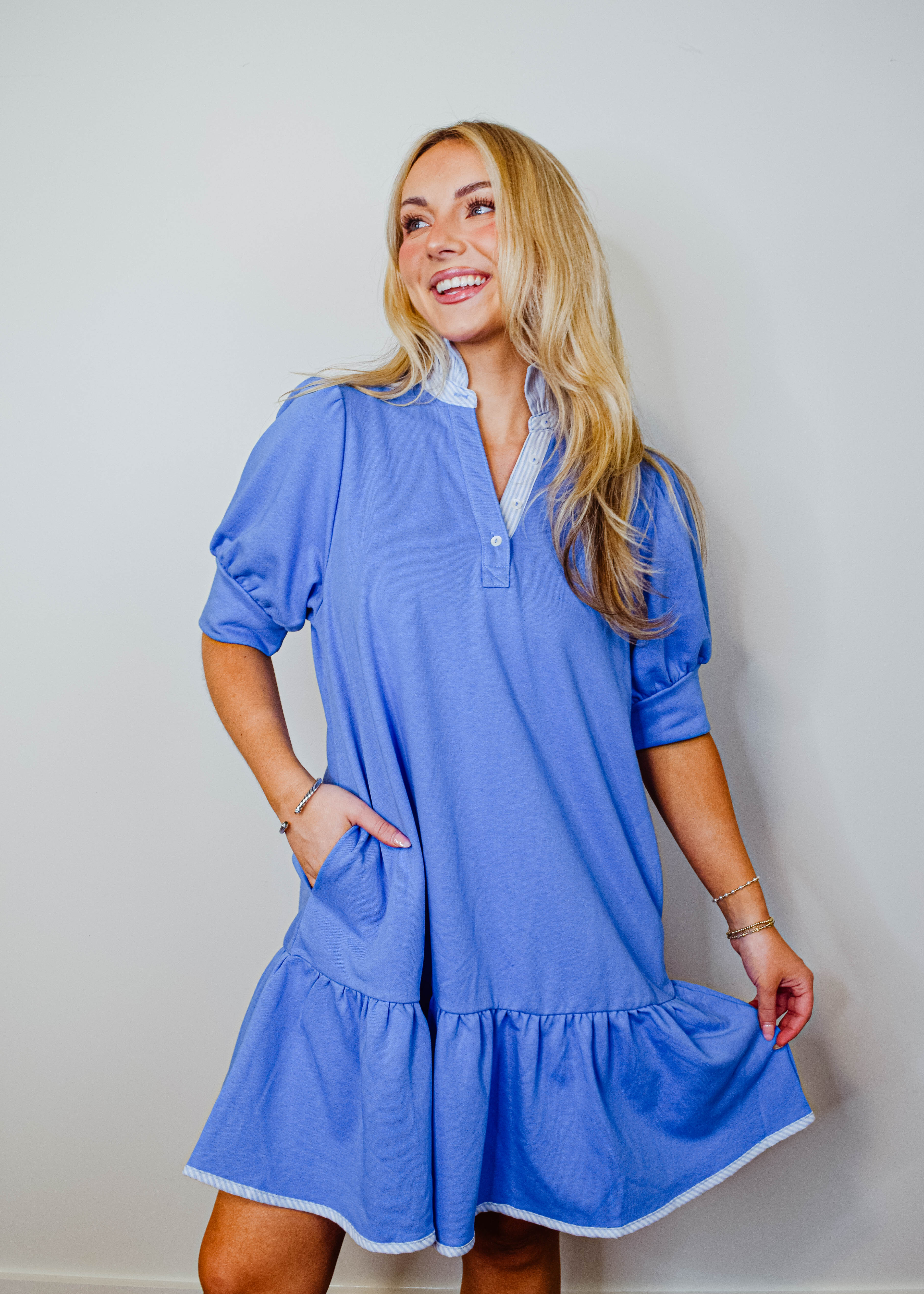Harper Stripe Mini Dress - Image 10