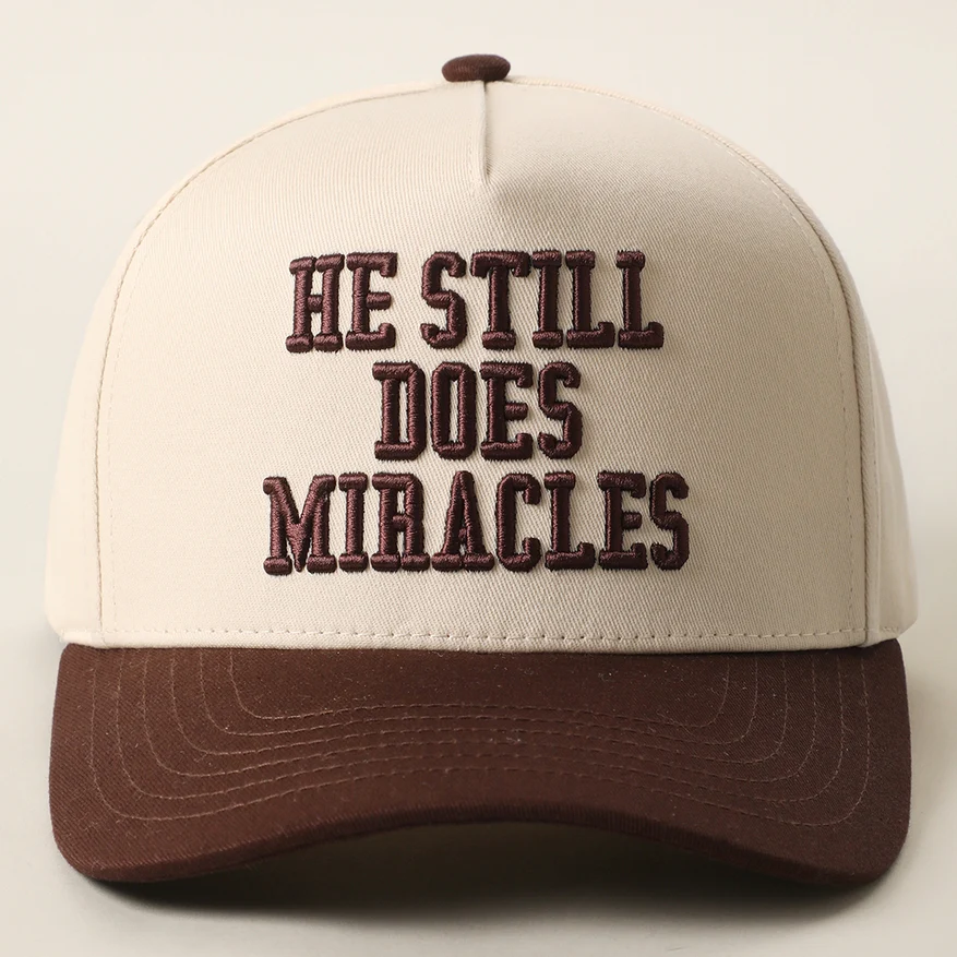 HE STILL DOES MIRACLES 3D Embroidered Two-Tone Trucker Hat