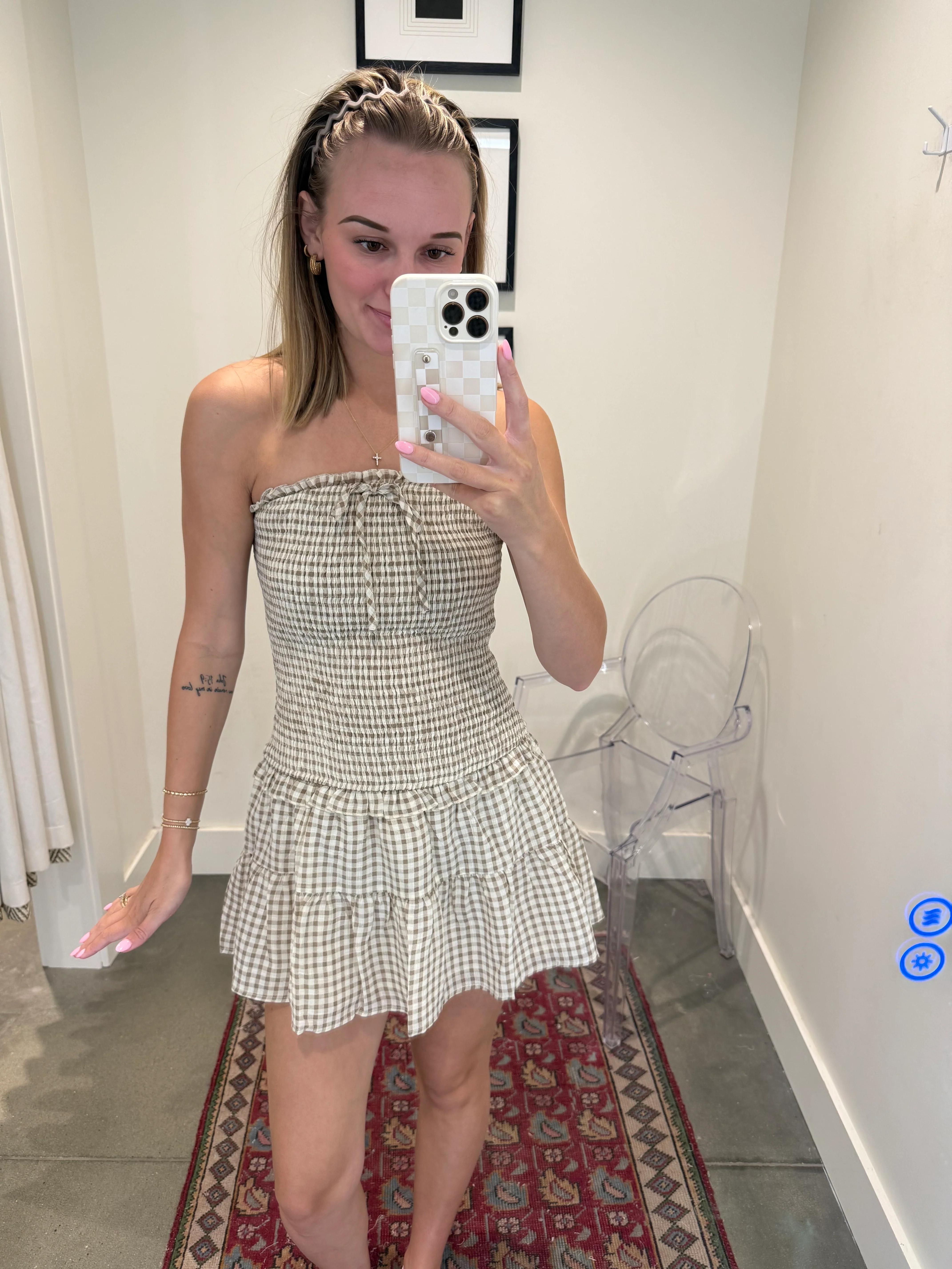 Helene Smocked Tube Dress