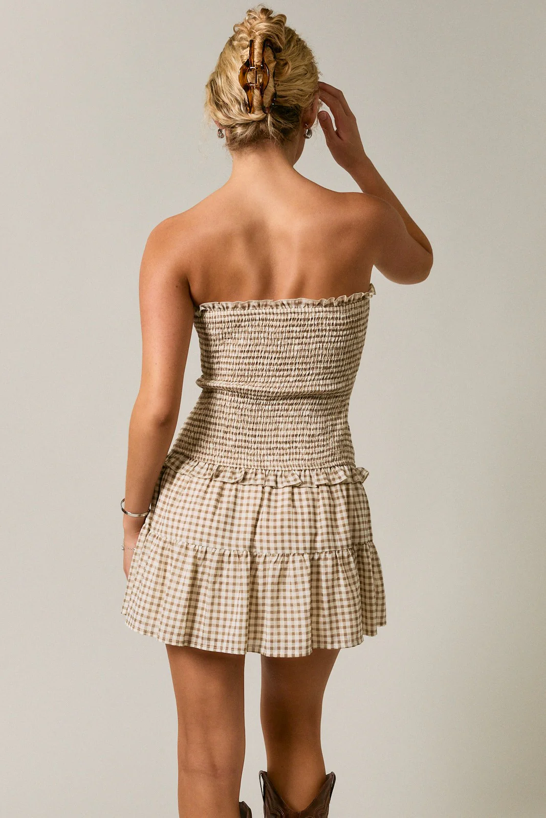 Helene Smocked Tube Dress - Image 6