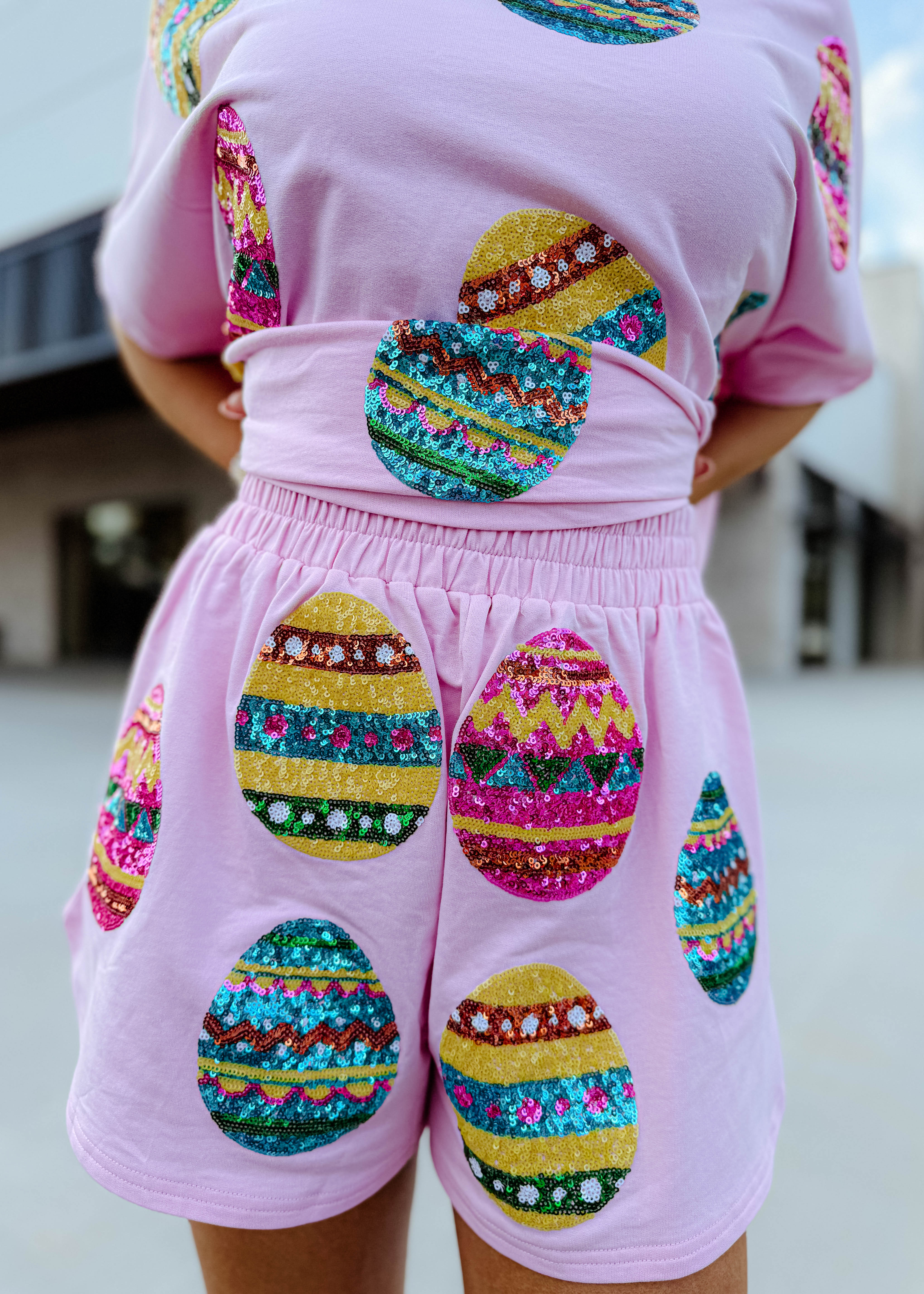 Jordan Egg Sequin Shorts - Image 3