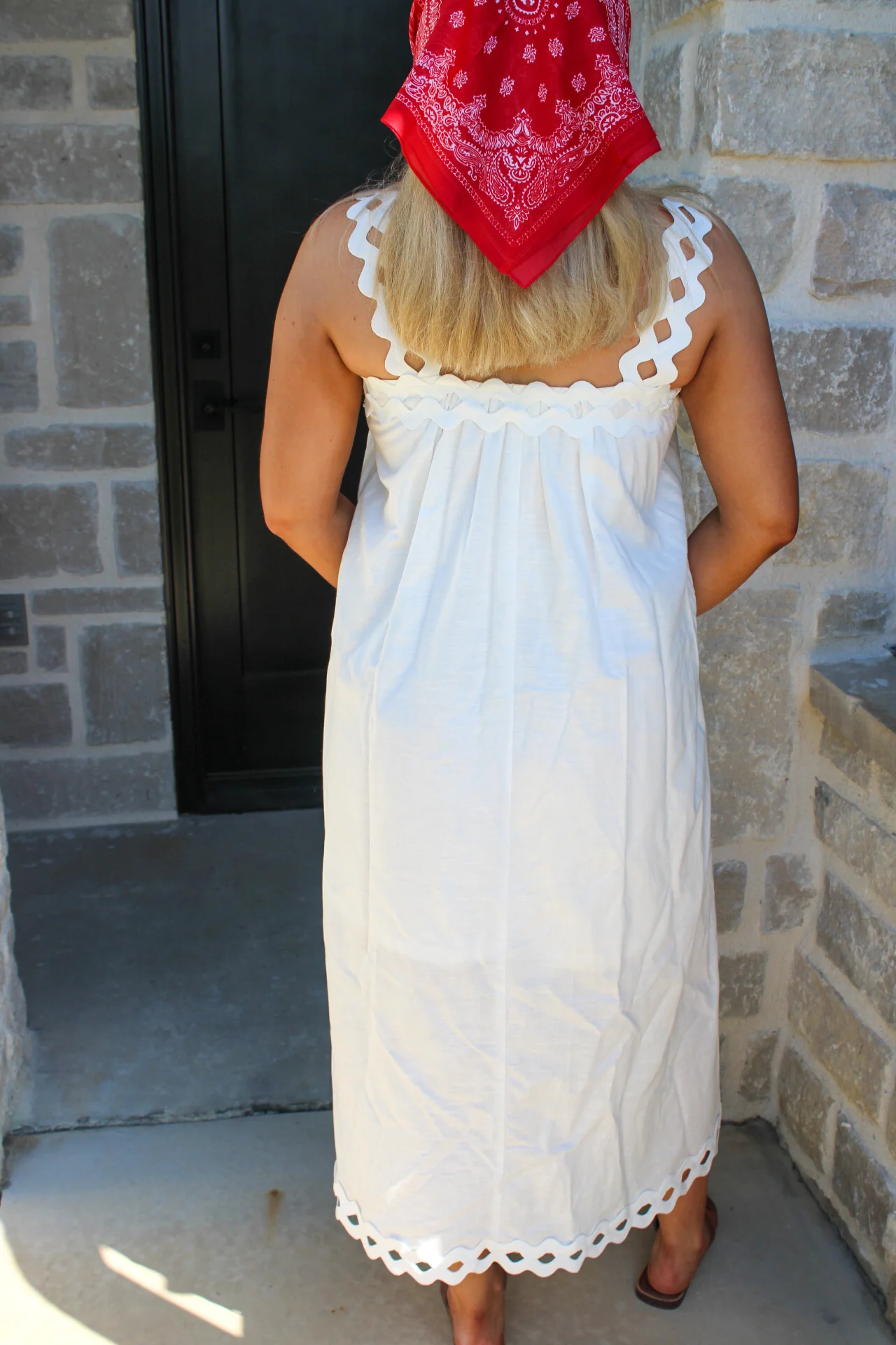 Julia Cutwork Strap Mini Dress - Image 3