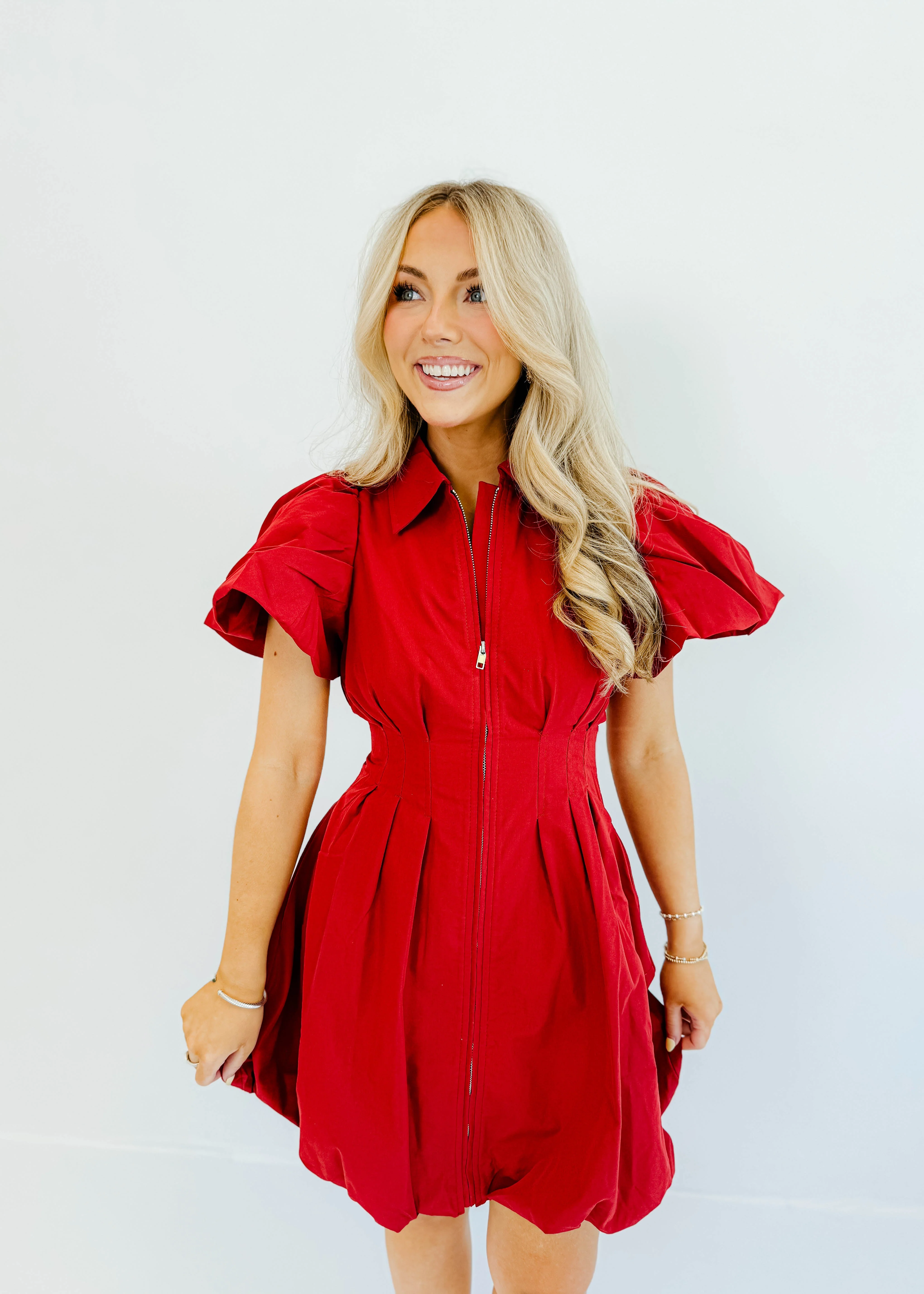 Katie Zip Up Mini Dress - Image 17