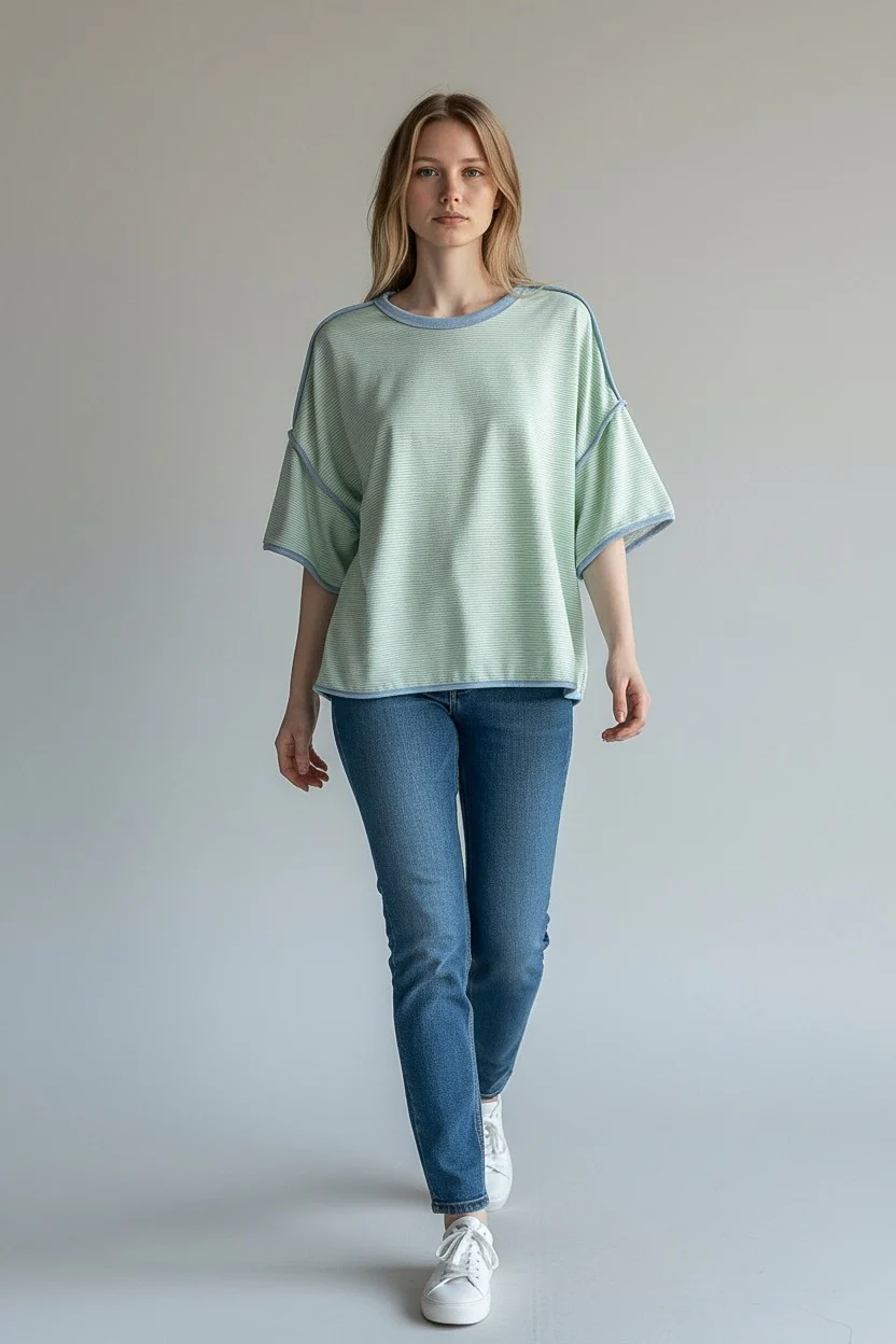 Keyla Contrast Striped Top - Image 3