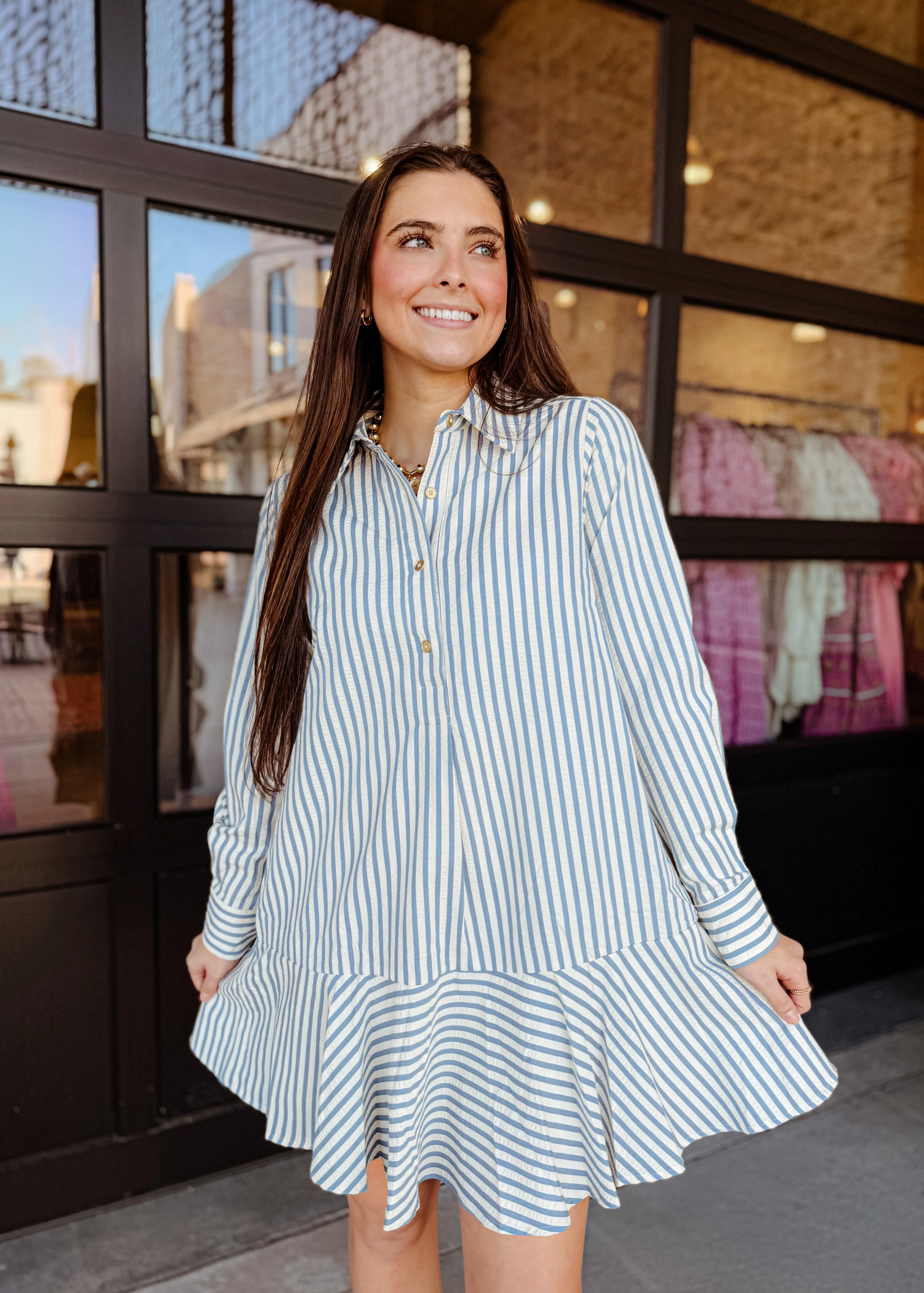 Lacey Long Sleeves Mini Dress - Image 3
