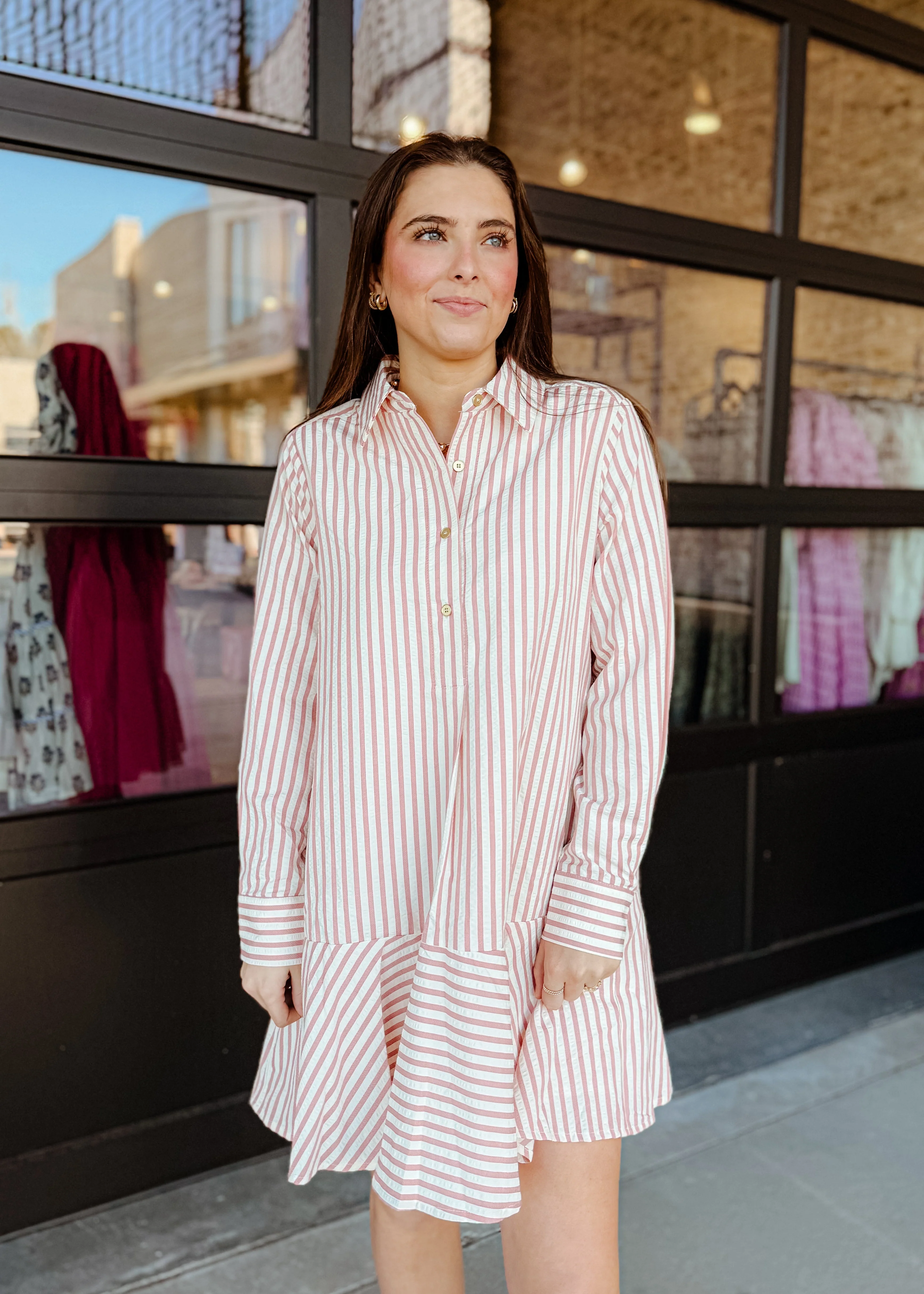 Lacey Long Sleeves Mini Dress - Image 7