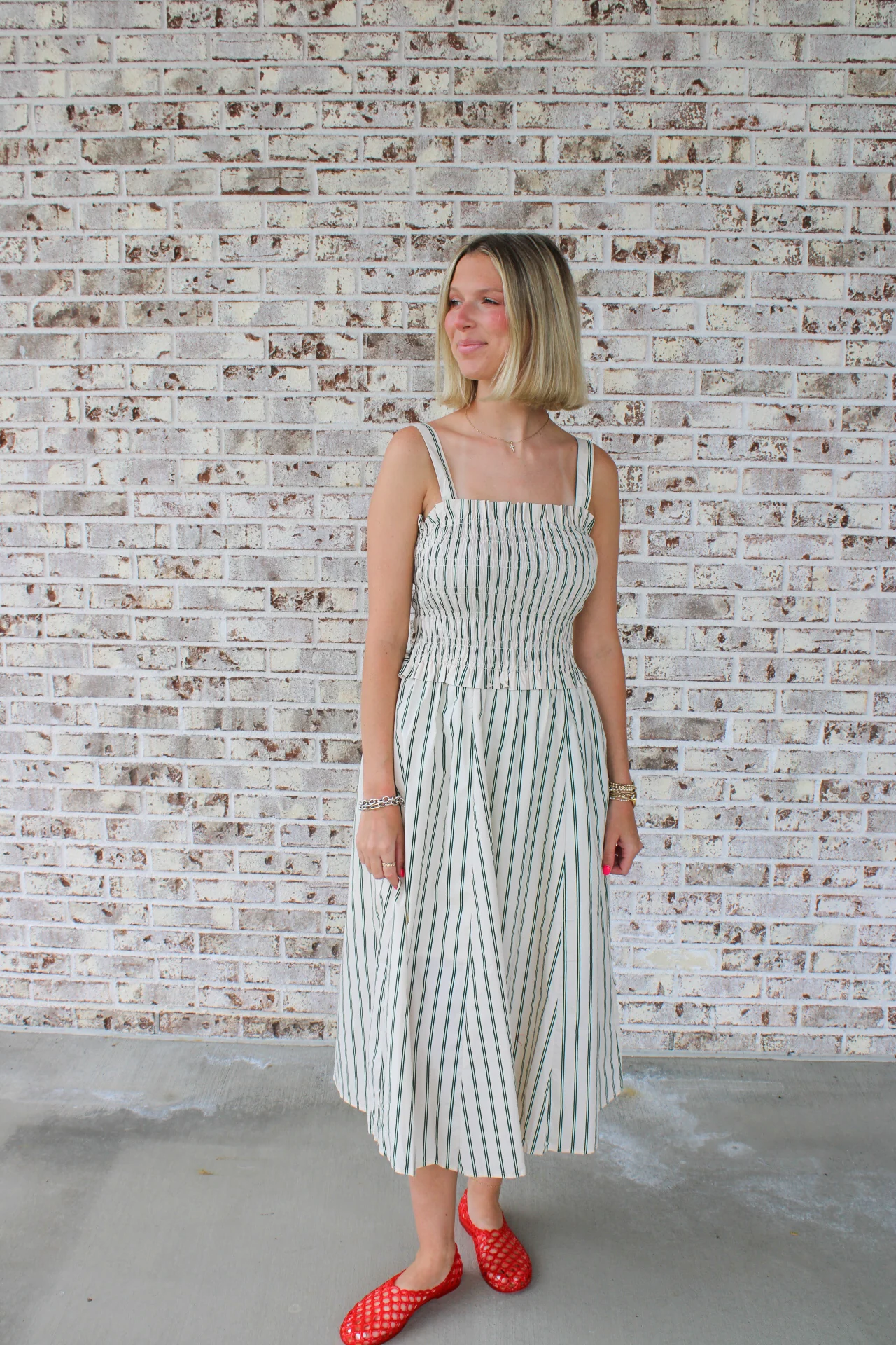 Lauren Striped Midi Dress - Image 5