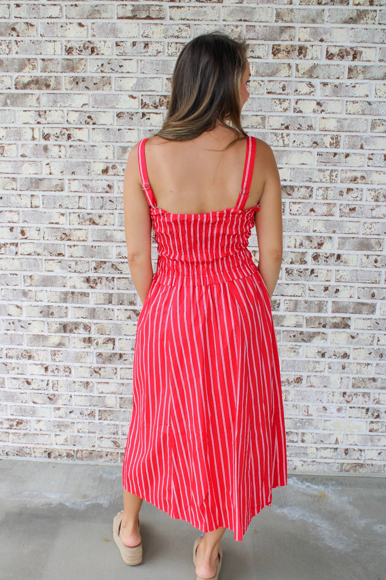 Lauren Striped Midi Dress - Image 6