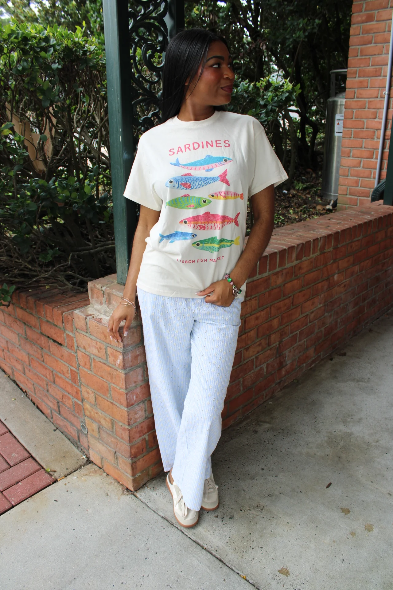 Lisbon Fish Market Oversized Graphic Tee - Image 2