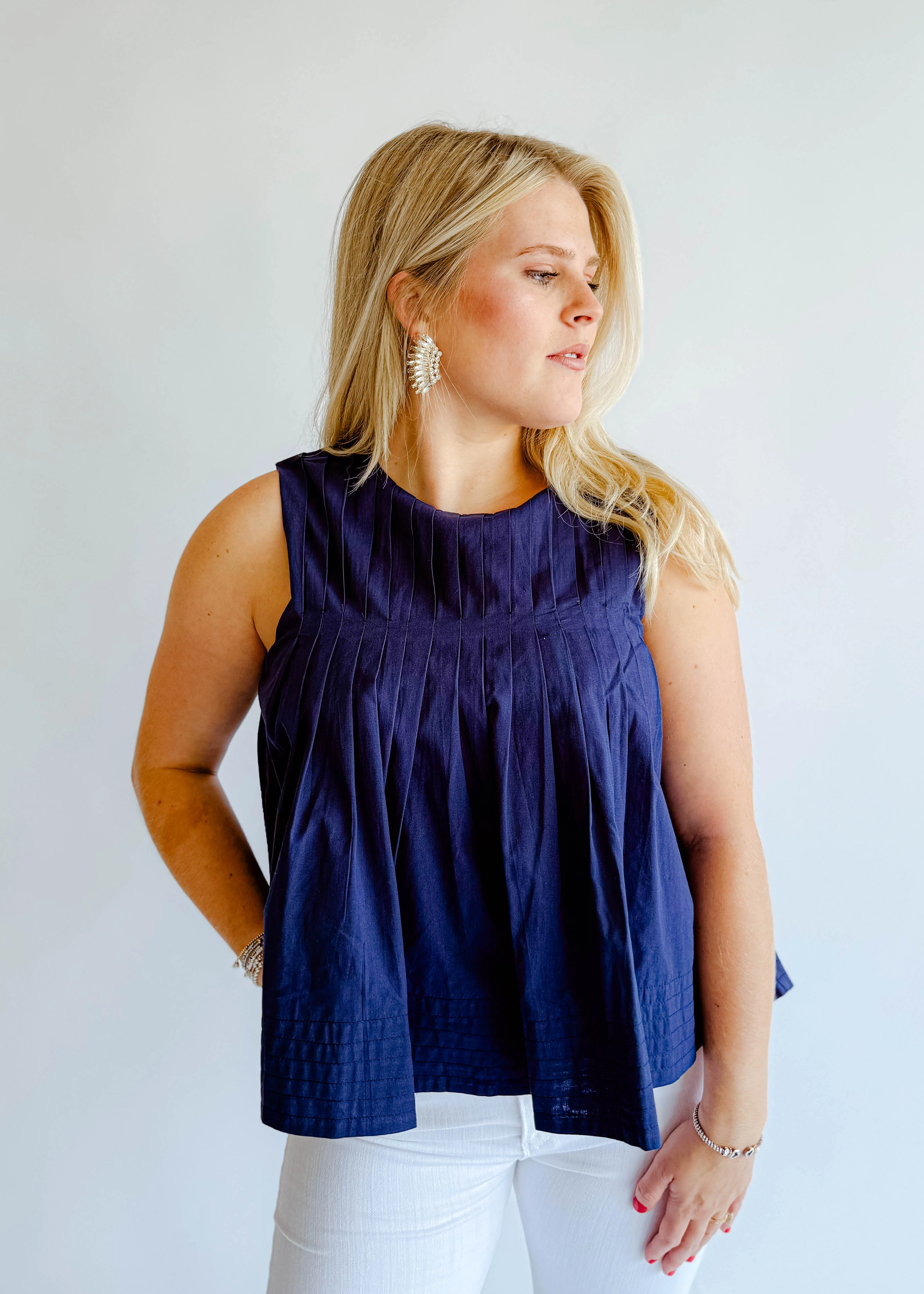 Cropped Denim Flare Jeans - Image 7