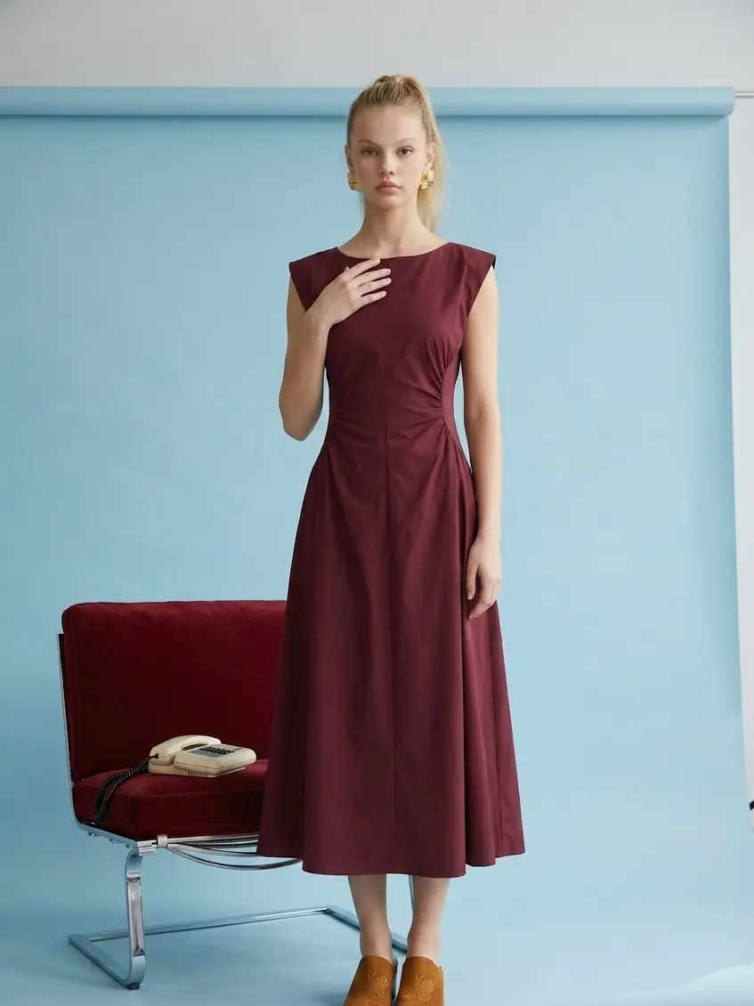 Mabel Ruched Midi Dress - Image 26