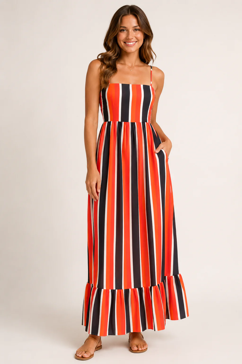 Magnolia Striped Midi Dress - Image 8