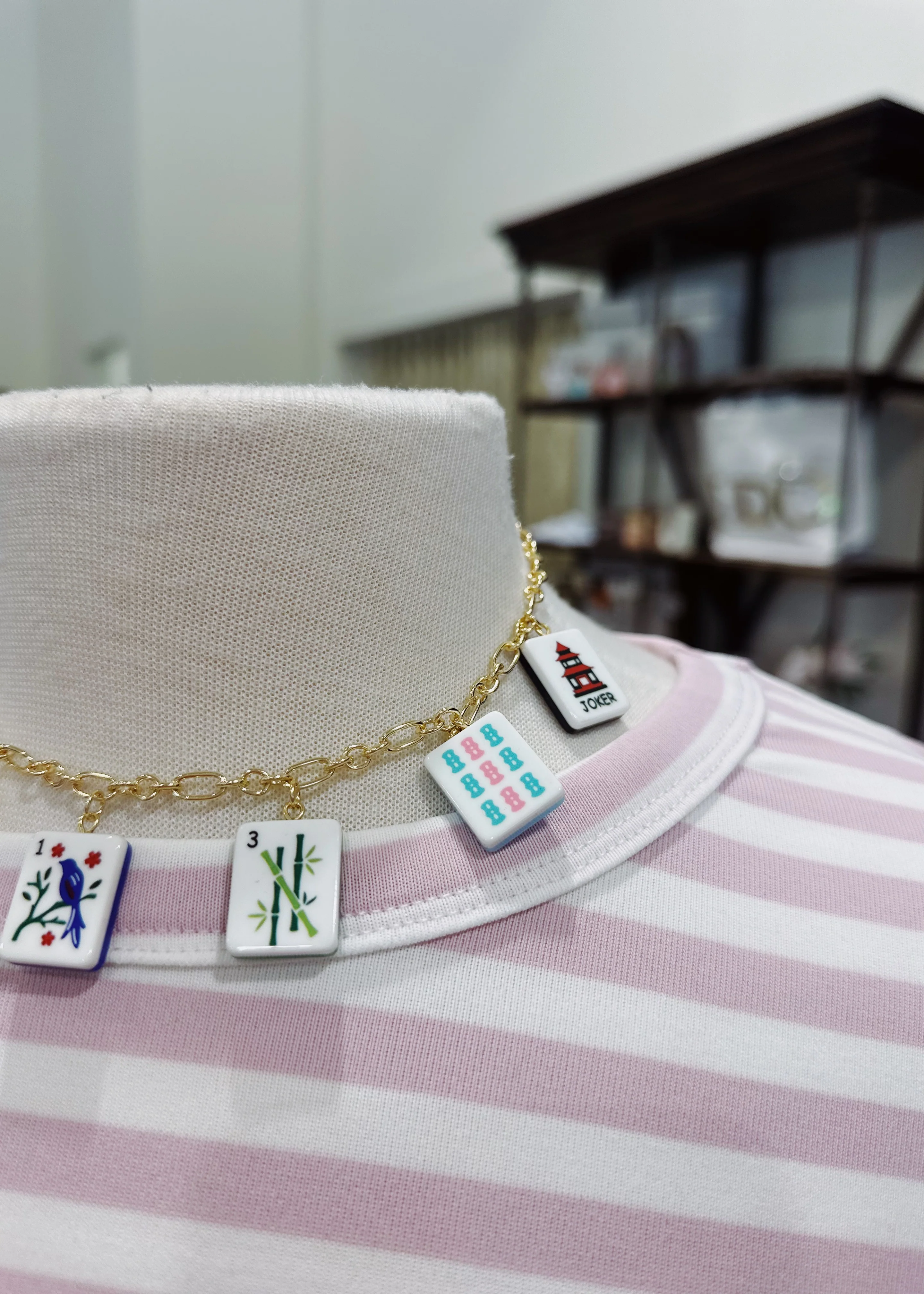 Mahjong Tile Charm Necklace - Image 3