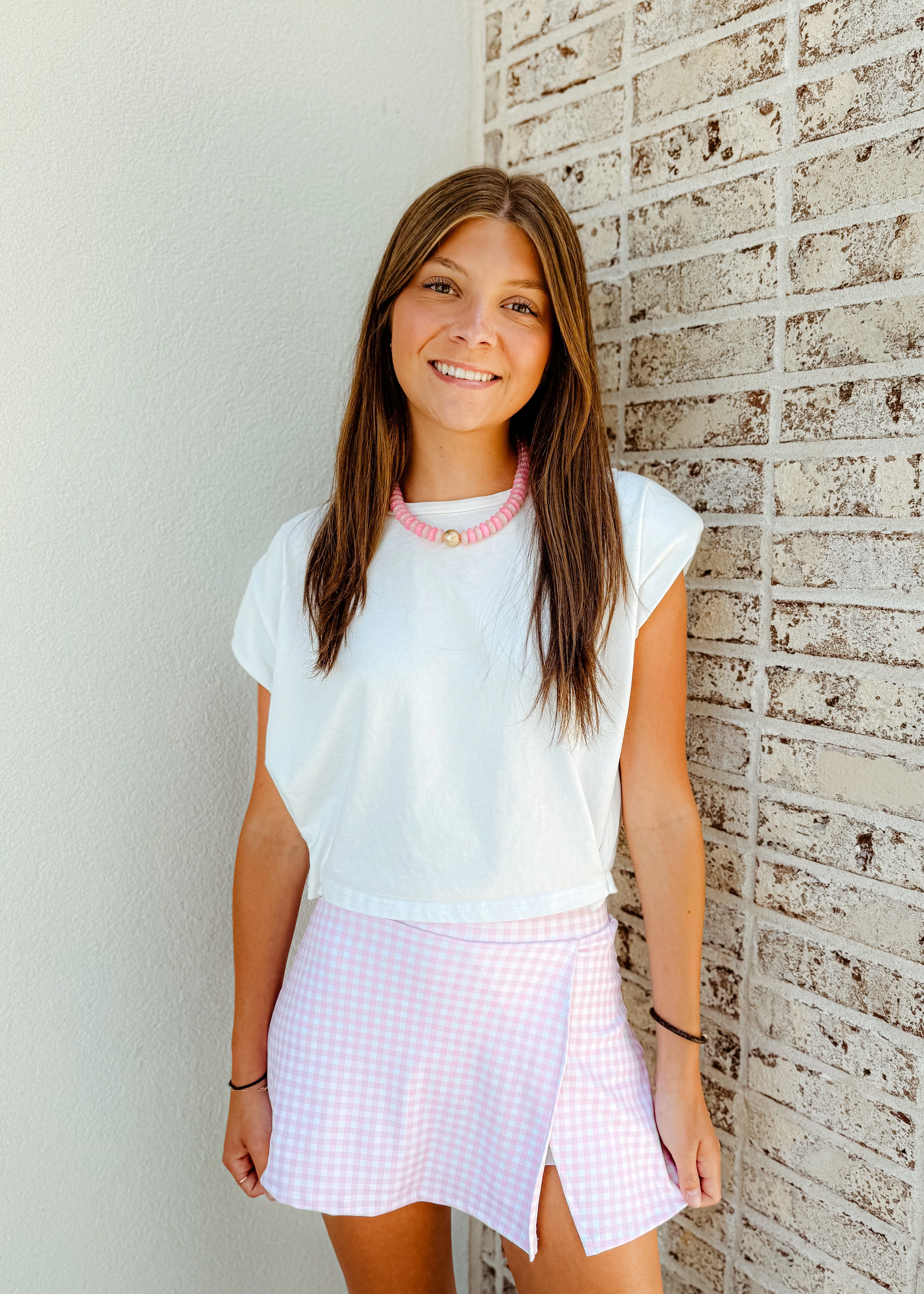 Maisie Gingham Skort - Image 5