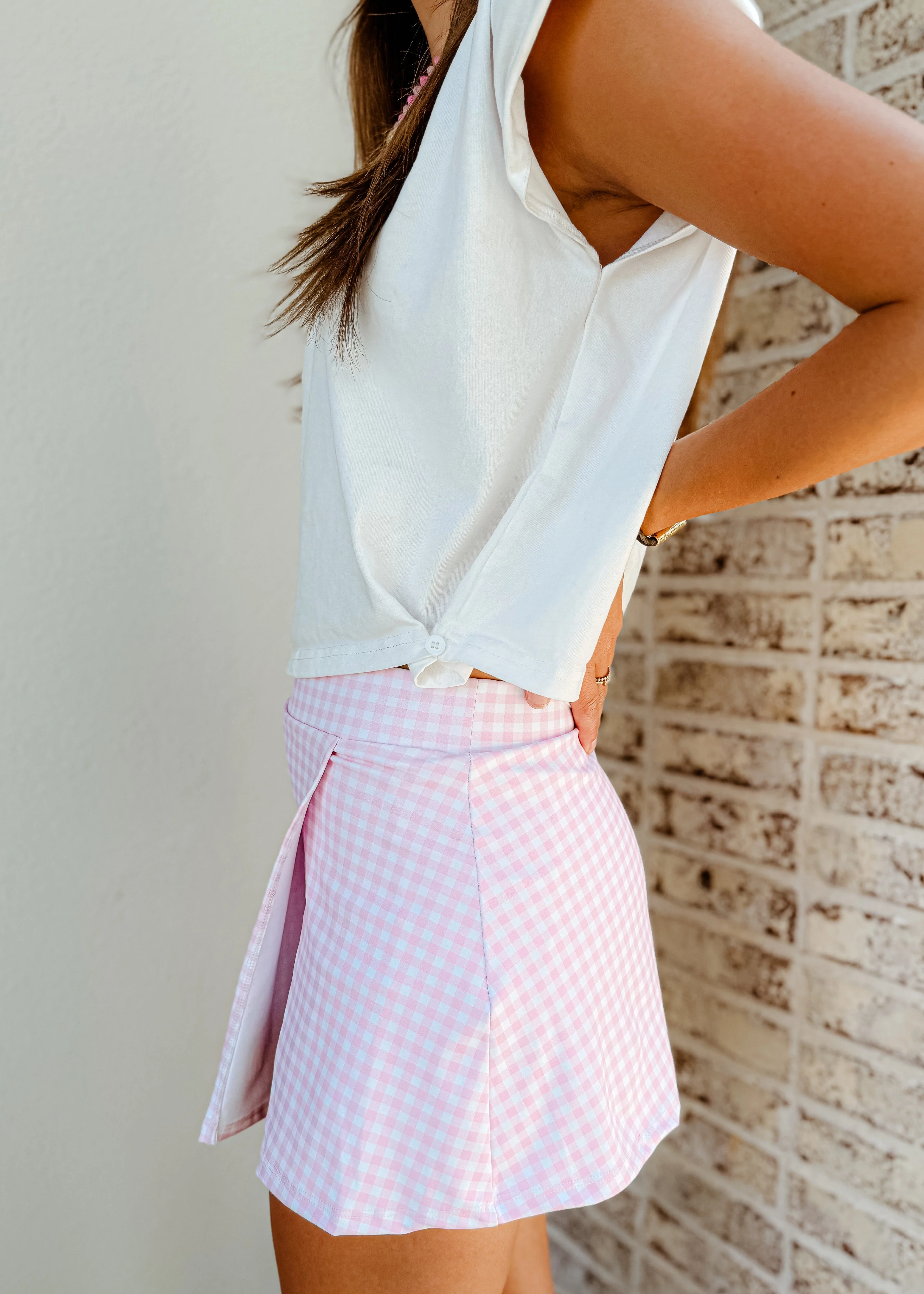 Maisie Gingham Skort - Image 7