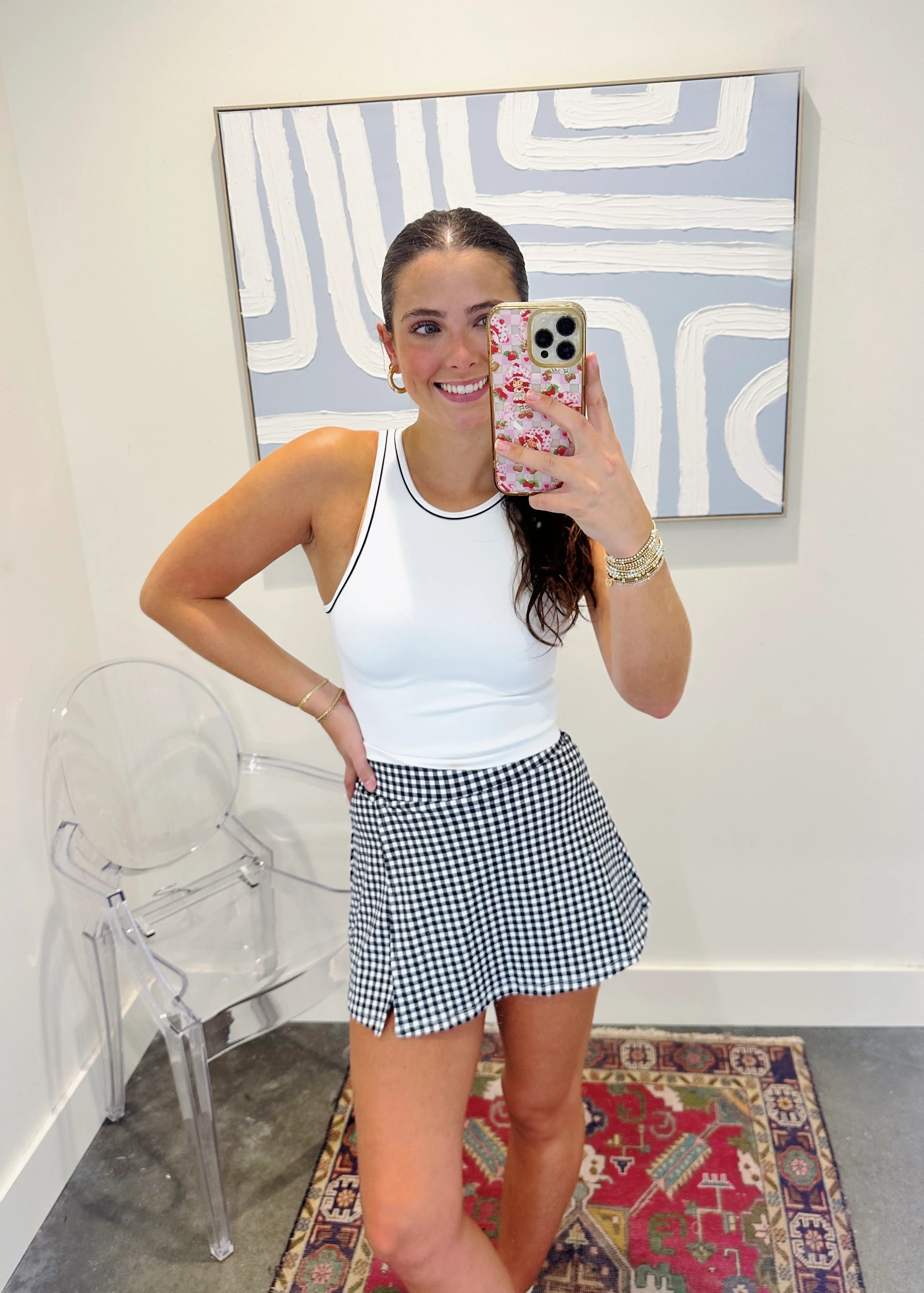 Maisie Gingham Skort - Image 9