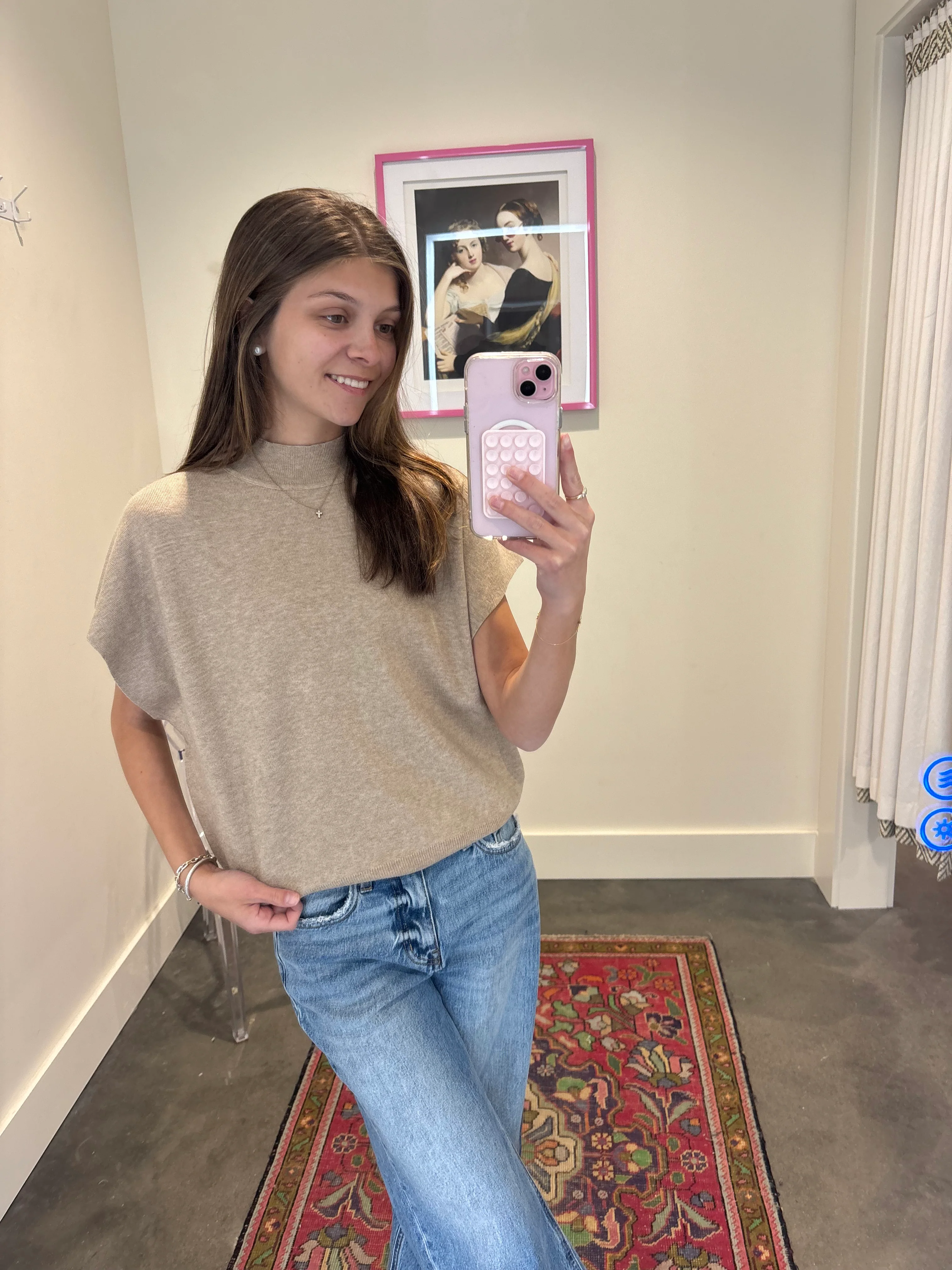 Marina Mock Neck Top - Image 37