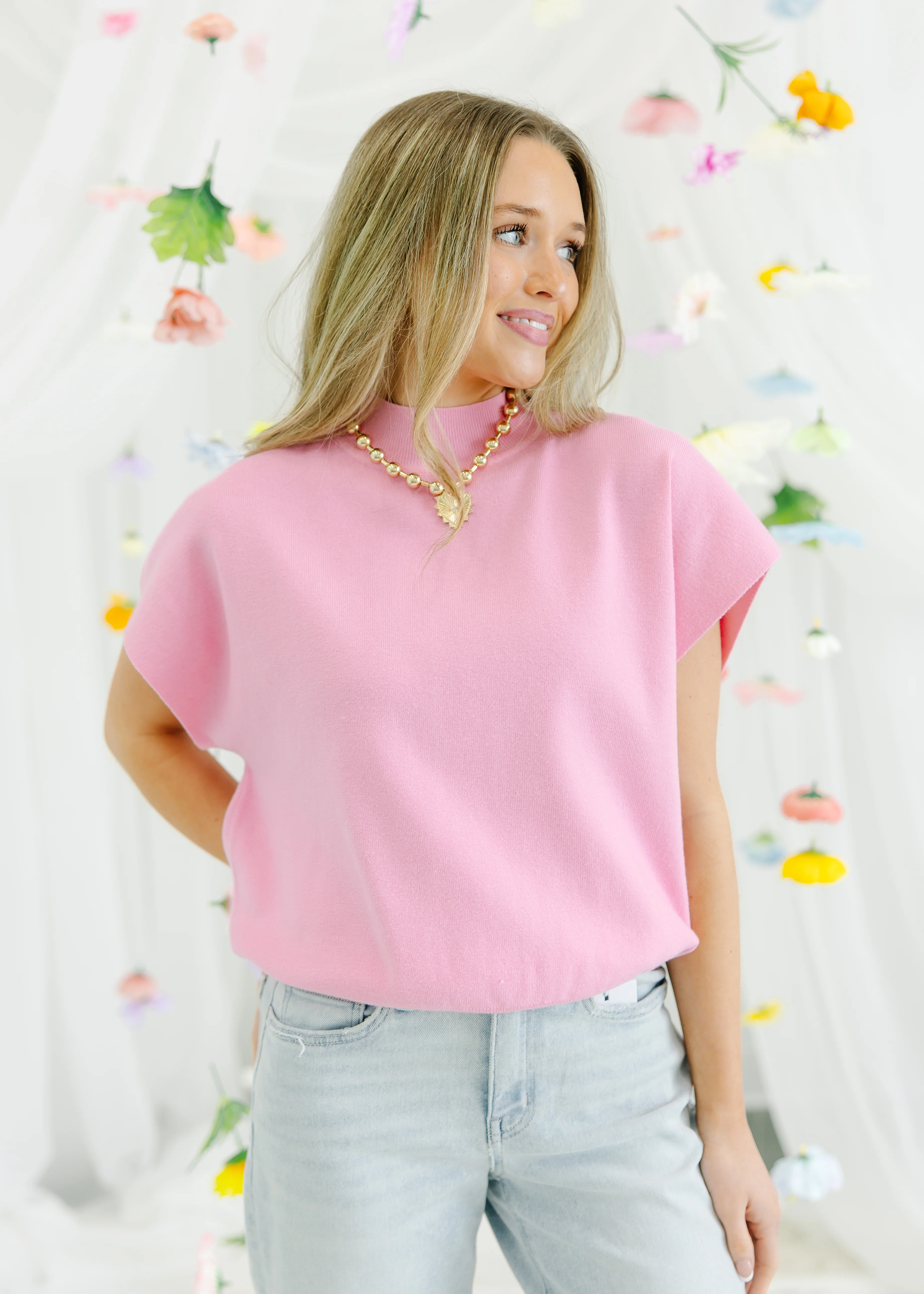 Marina Mock Neck Top - Image 7