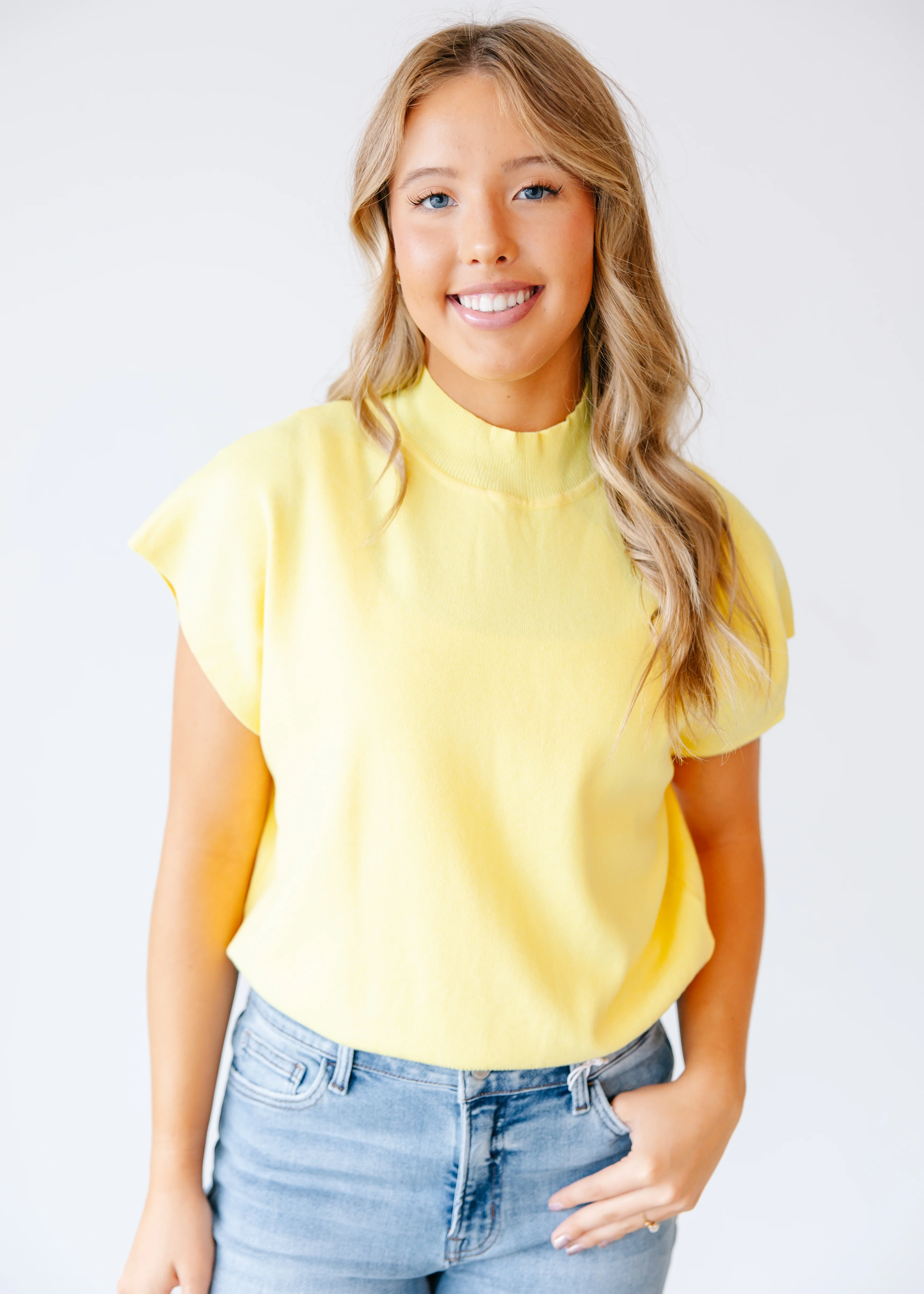 Marina Mock Neck Top - Image 9