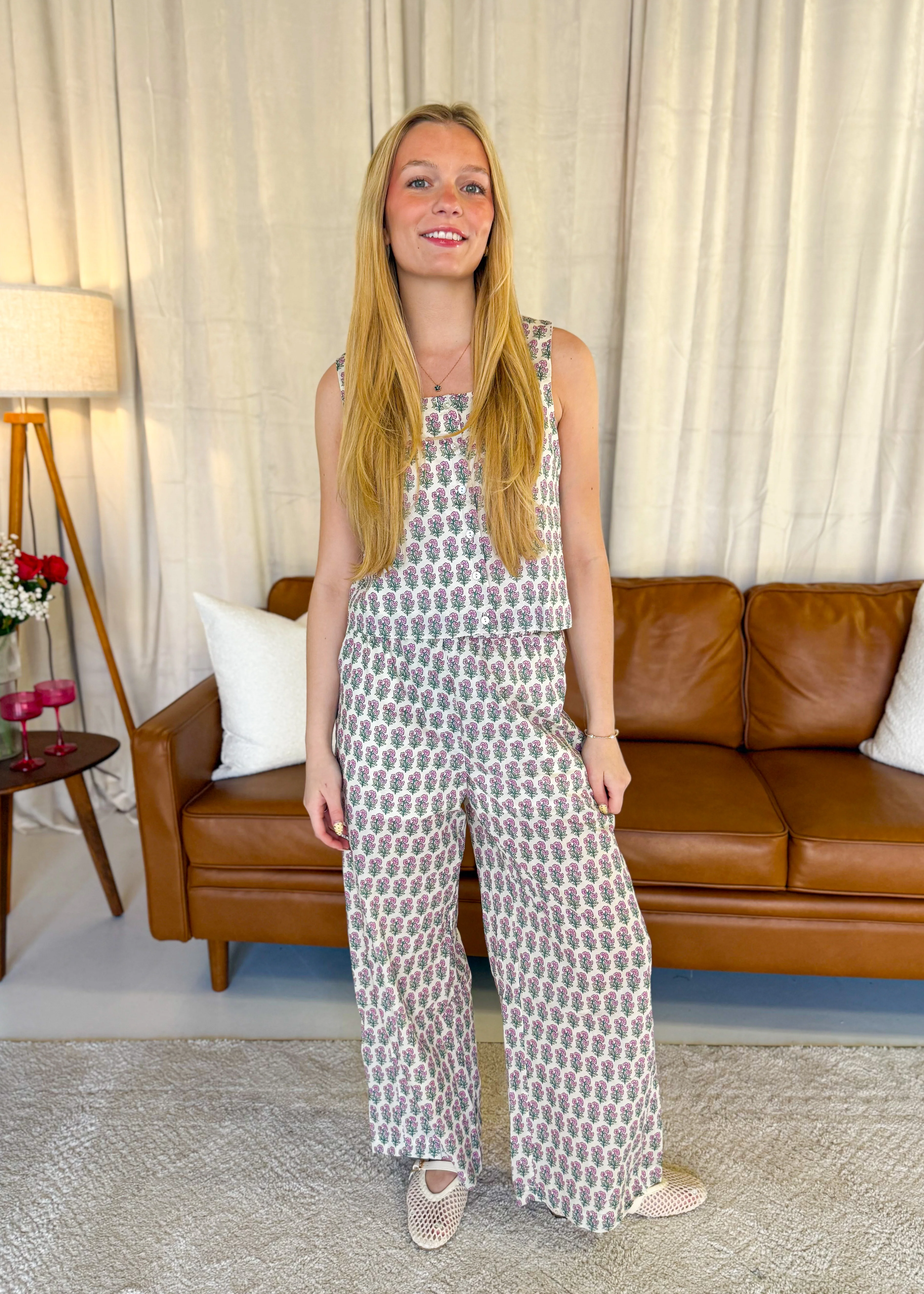 Marlowe Printed Wide Leg Pants - Image 3