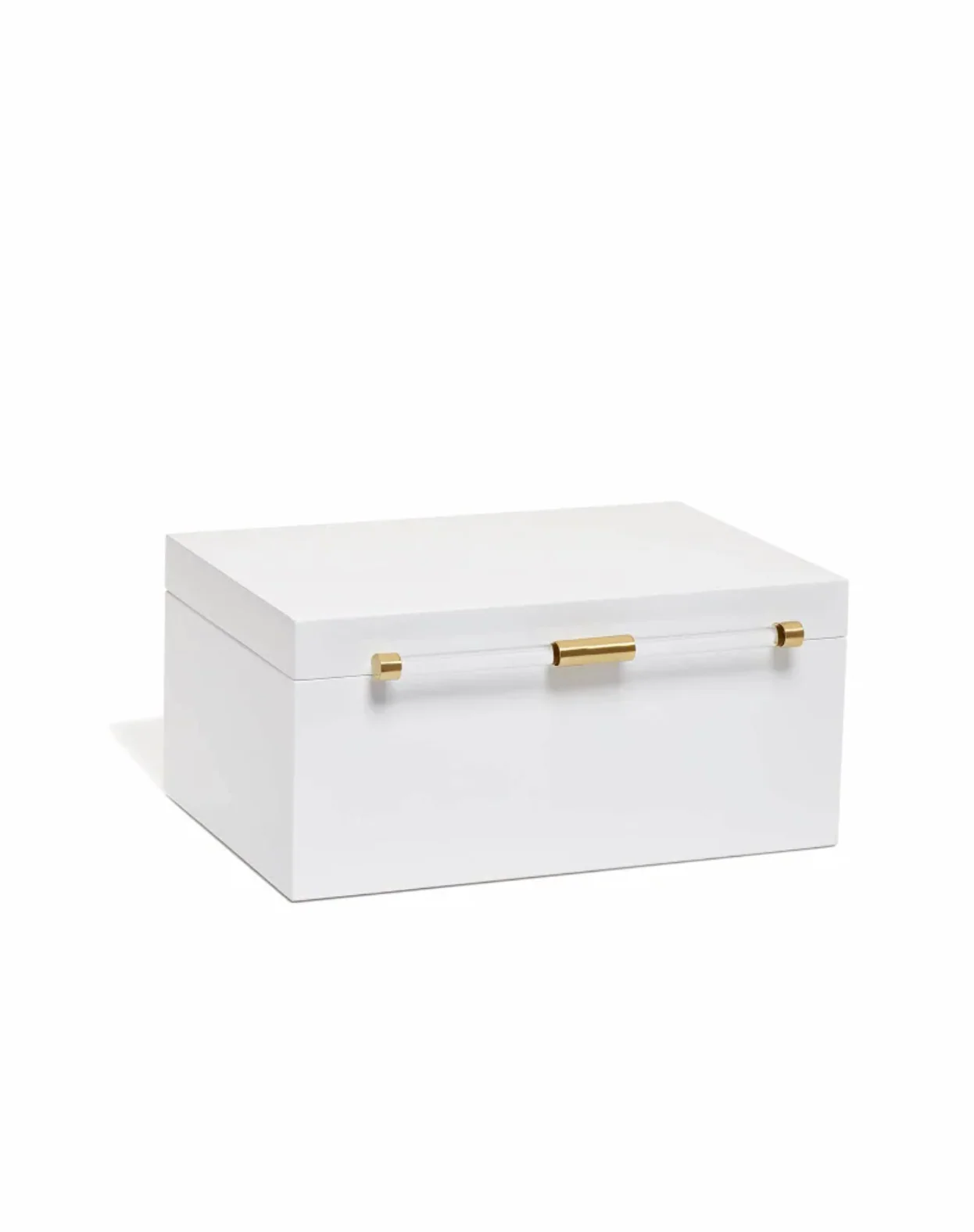 Medium Antique Brass Jewelry Box