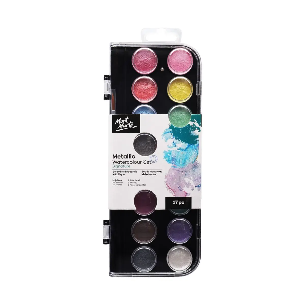 Metallic Watercolor Cake Set Signature 17pc