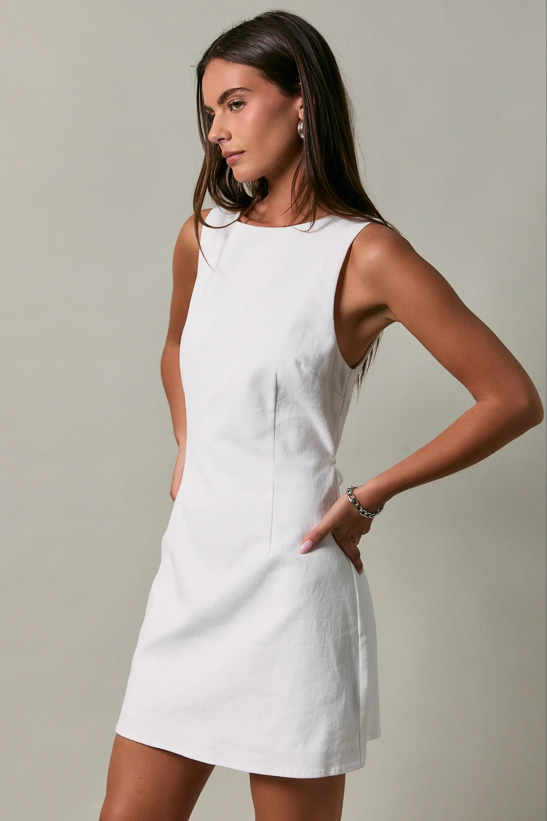 Micah High Neck Mini Dress - Image 2