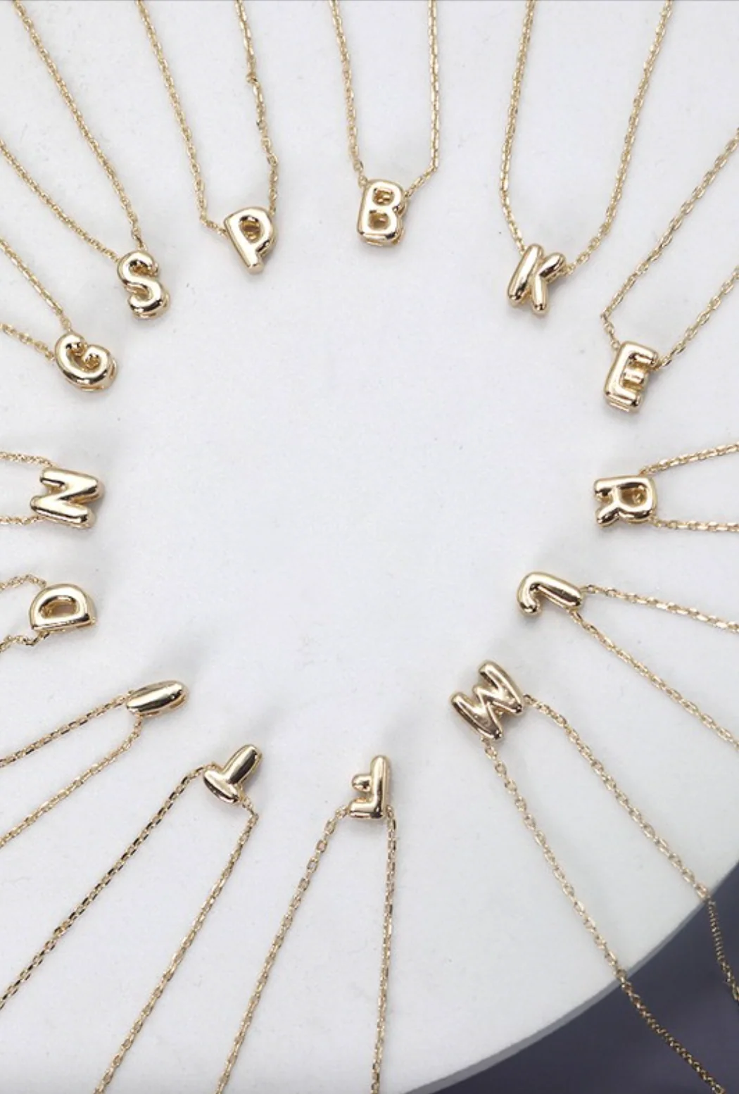Mini Initial Bubble Necklace
