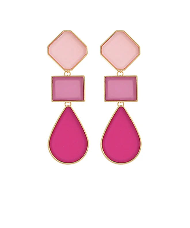 Multi Shape Statement Earrings - Image 3