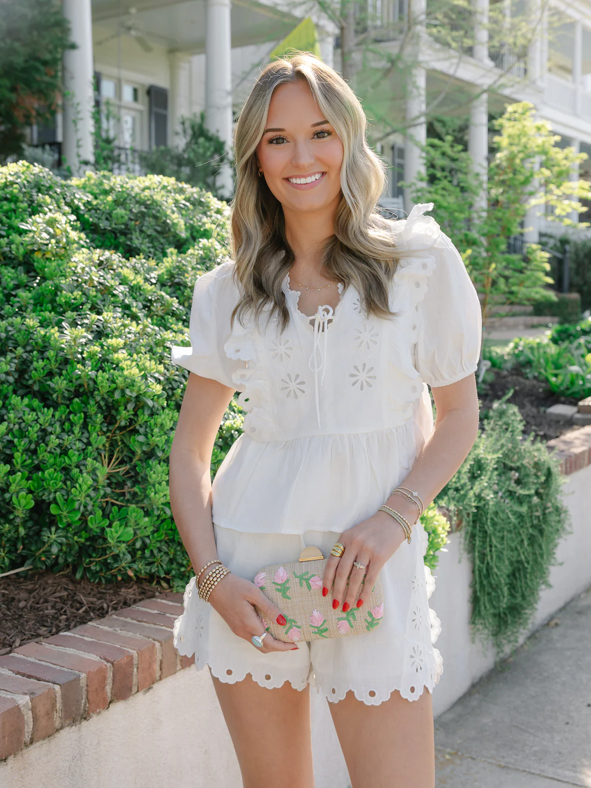 Myah Eyelet Embroidered Blouse - Image 3