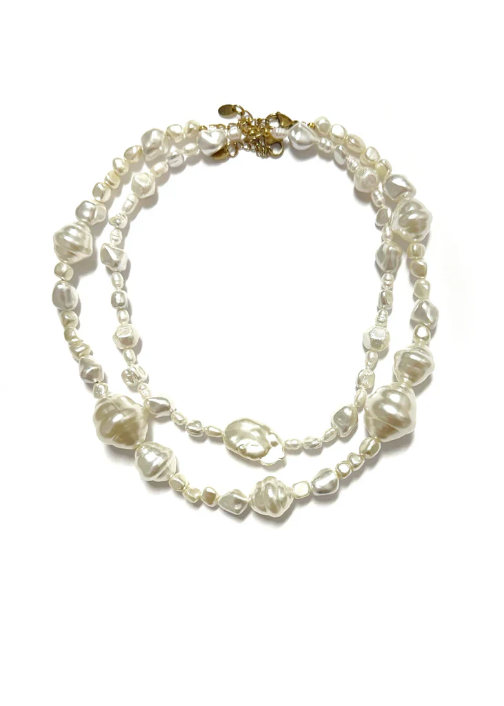 Neely Pearl Layered Necklace - Image 2
