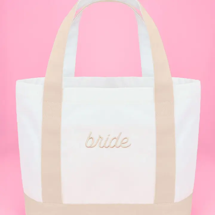 Neutral Bride Boat Tote Bag