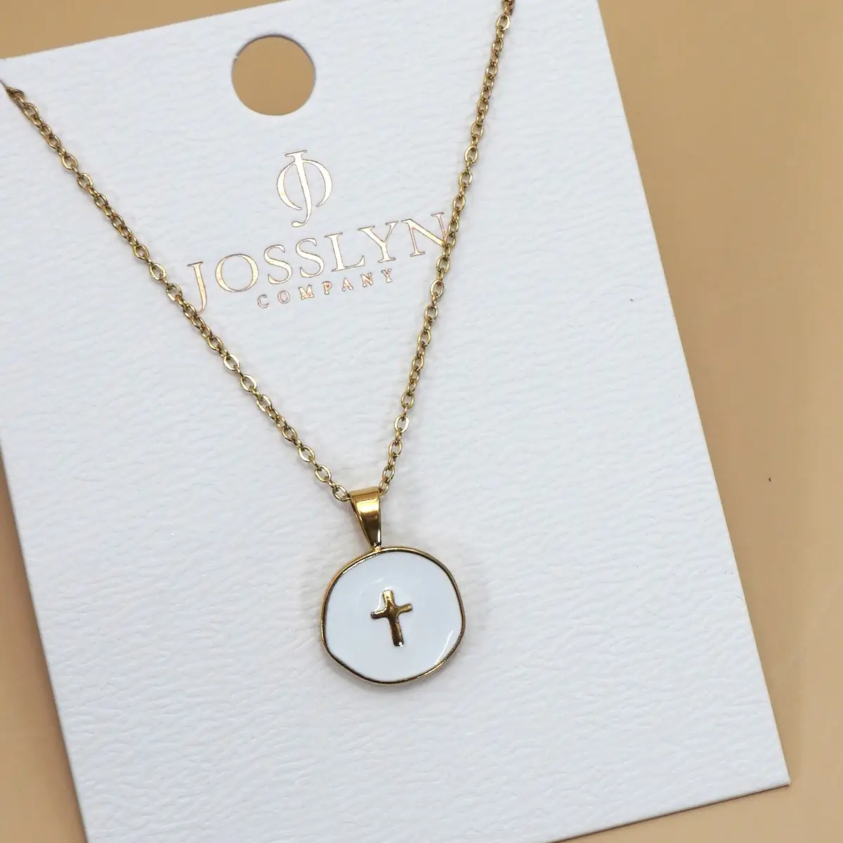 Noelle Cross Pendant Necklace - Image 3