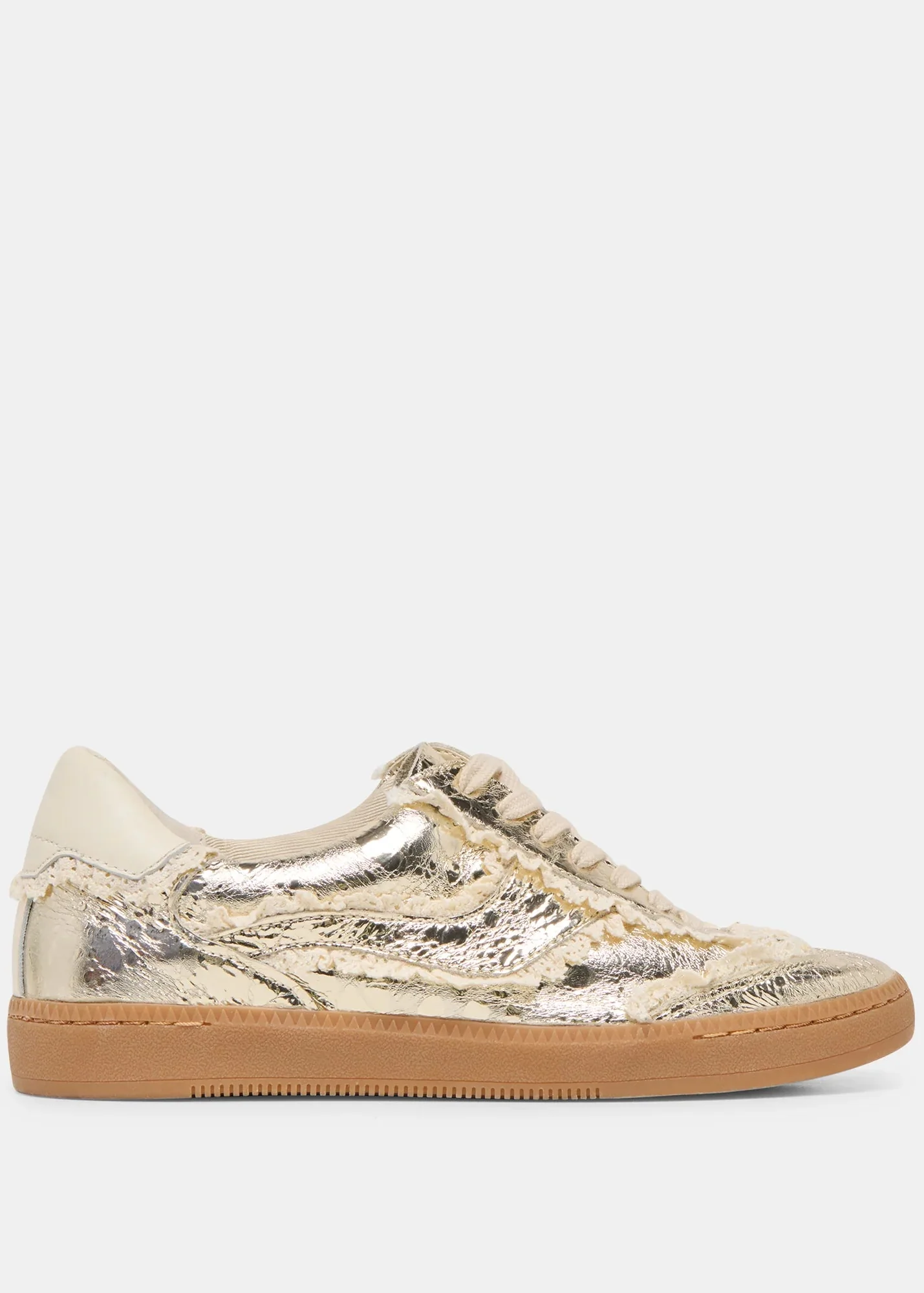 Notice Lace Sneakers Platinum Distressed Leather - Image 3