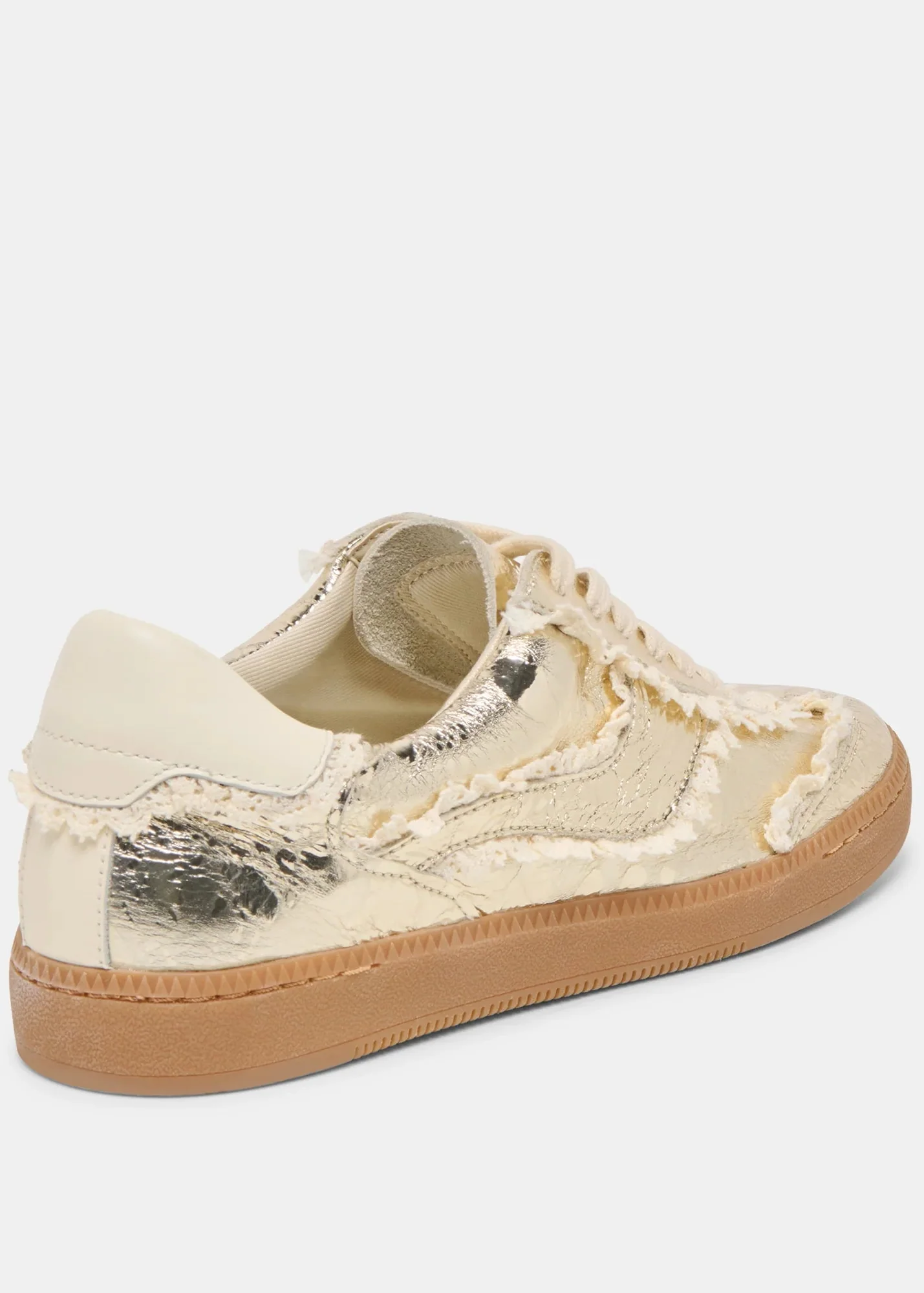 Notice Lace Sneakers Platinum Distressed Leather - Image 4