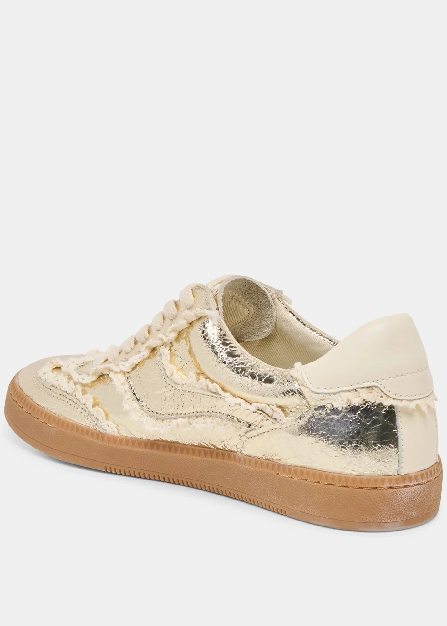 Notice Lace Sneakers Platinum Distressed Leather - Image 5