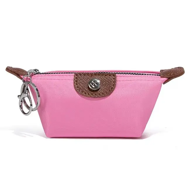 Nylon Coin Purse Charm with Key Chain - Image 3