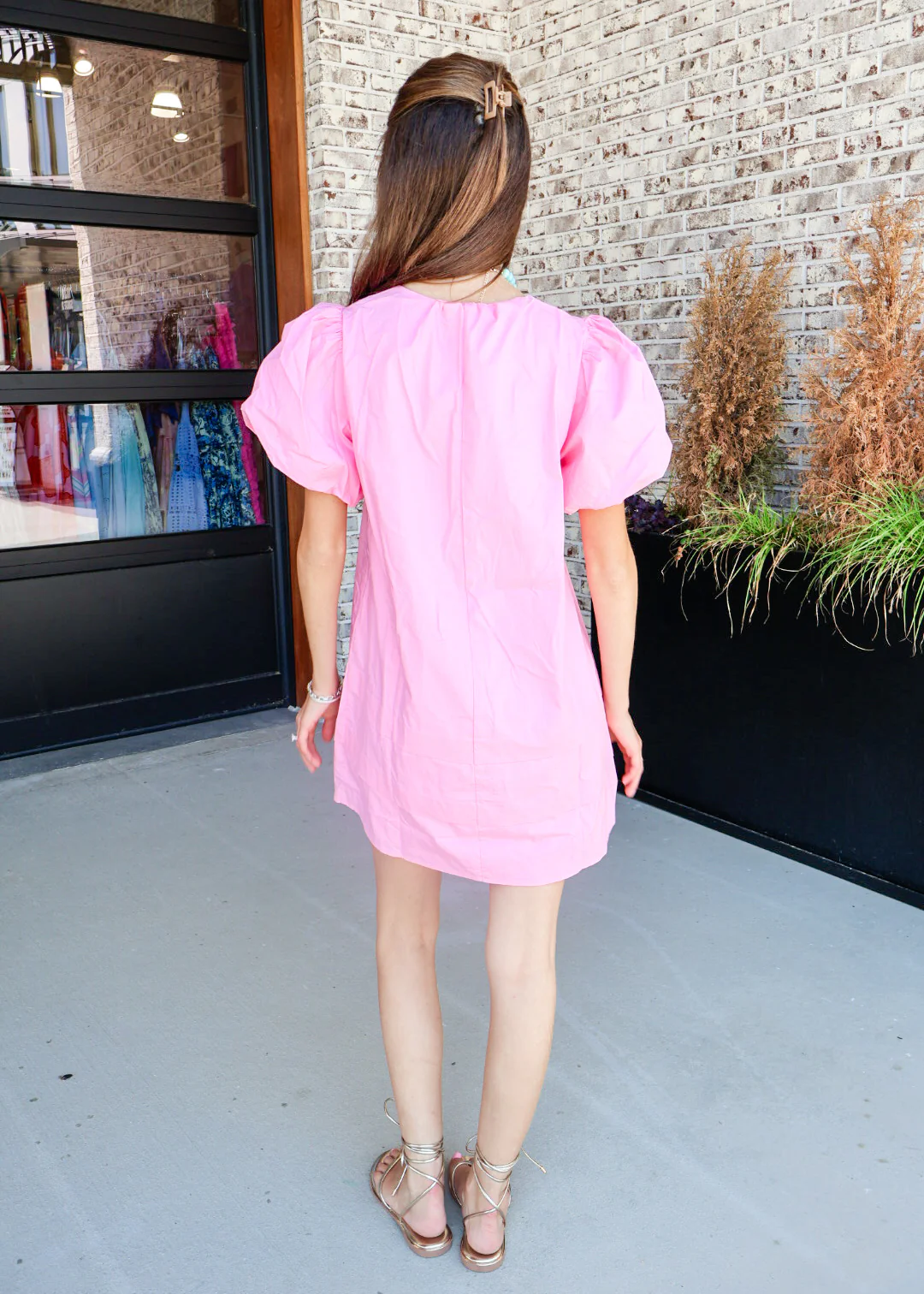 Paityn Puff Sleeve Mini Dress - Image 2