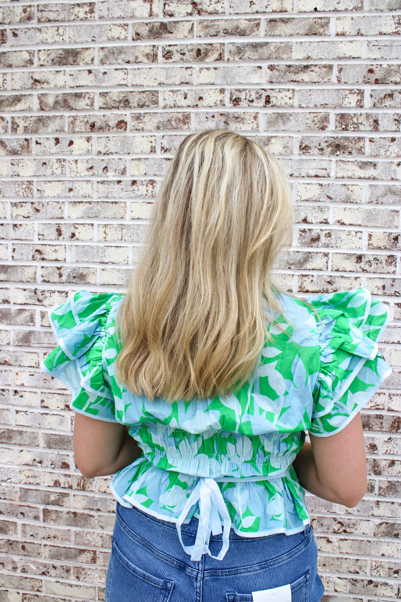 Palm Beach Ruffle Blouse - Image 2