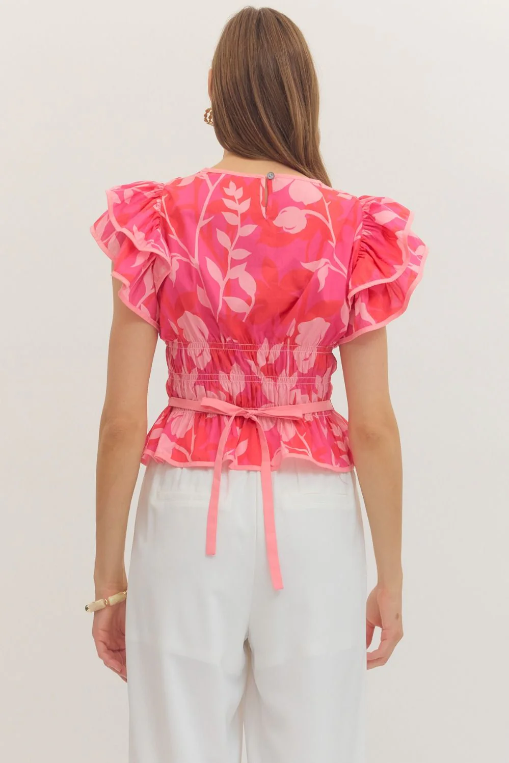 Palm Beach Ruffle Blouse - Image 9