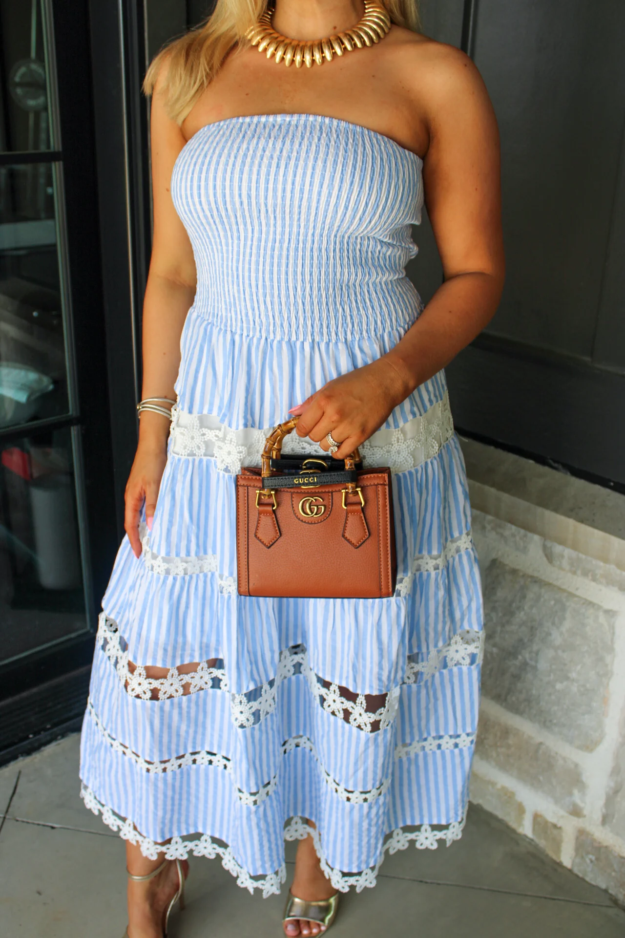 Palmer Striped Sleeveless Maxi Dress - Image 2