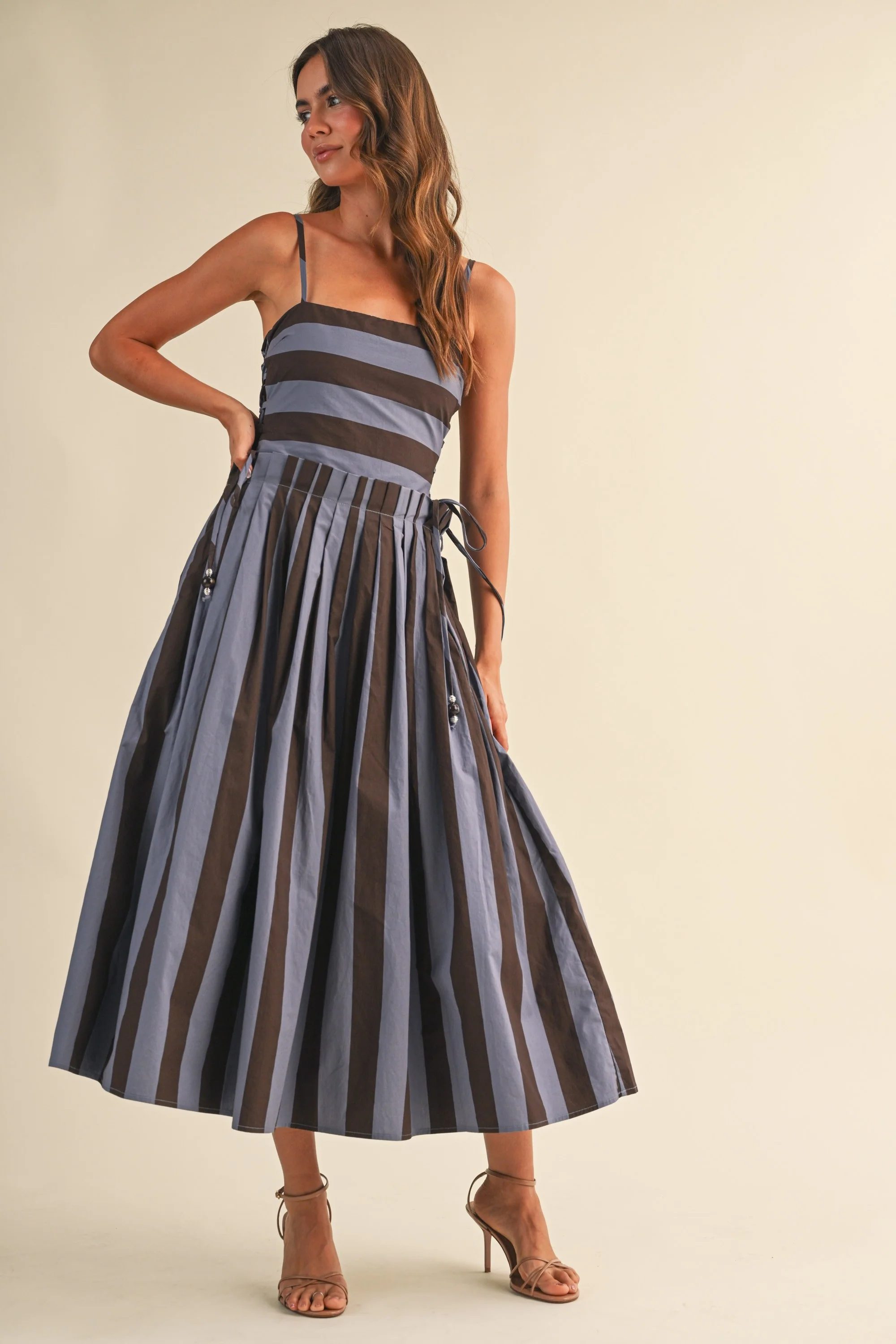 Palmstead Stripe Midi Dress - Image 3