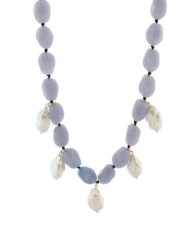 Pearl Accent Chunky Beaded Necklace